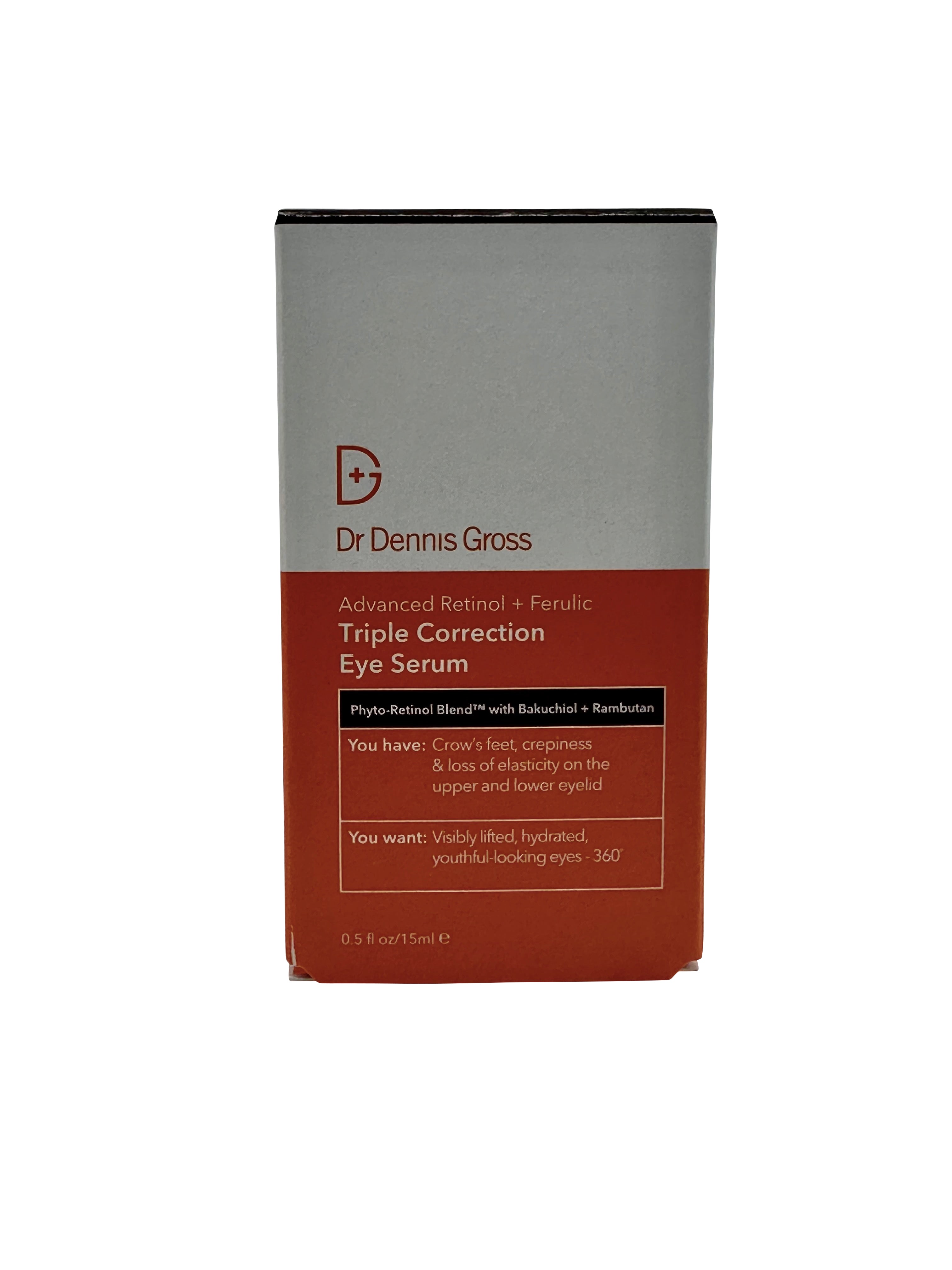 Dr Dennis Gross Triple Correction Eye Serum 0.5 OZ All Skin Types