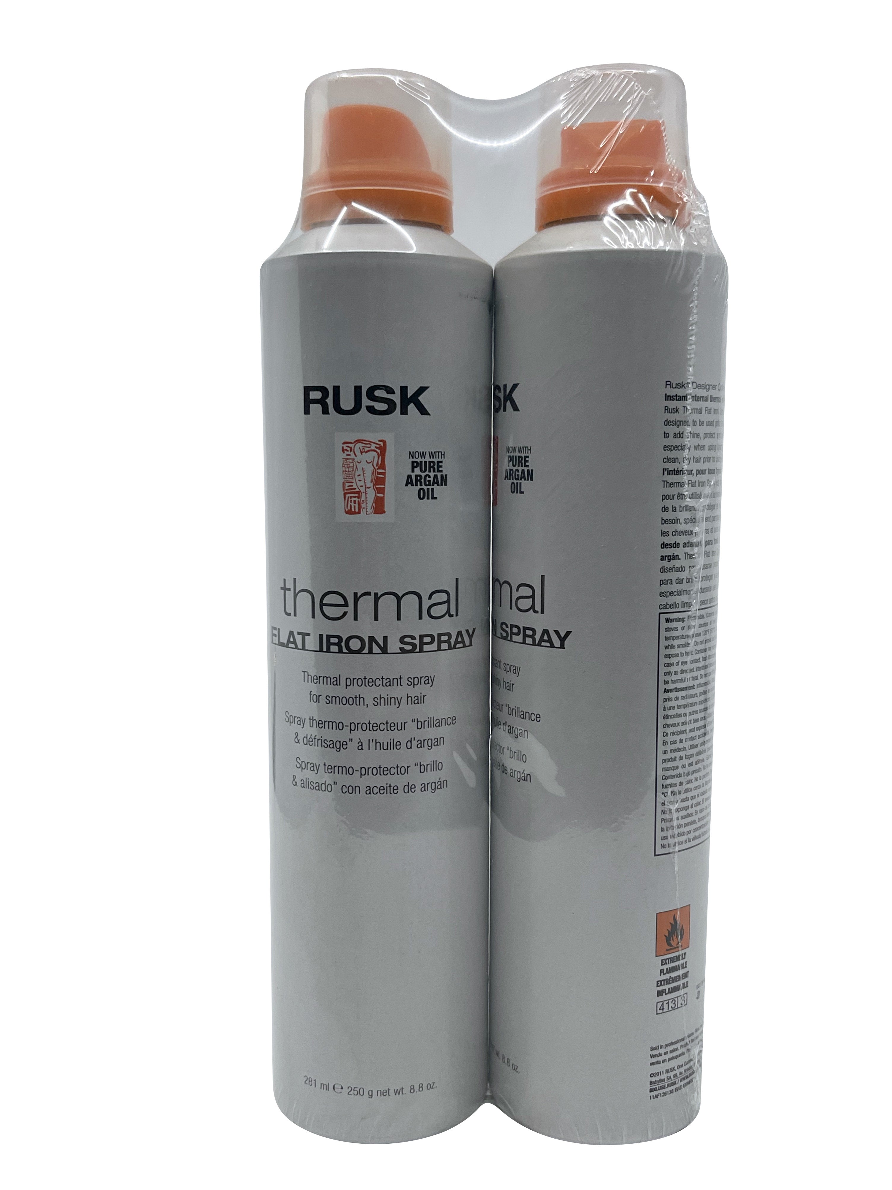 Rusk Thermal Flat Iron Spray Thermal Protectant Spray 8.8 OZ Set of 2