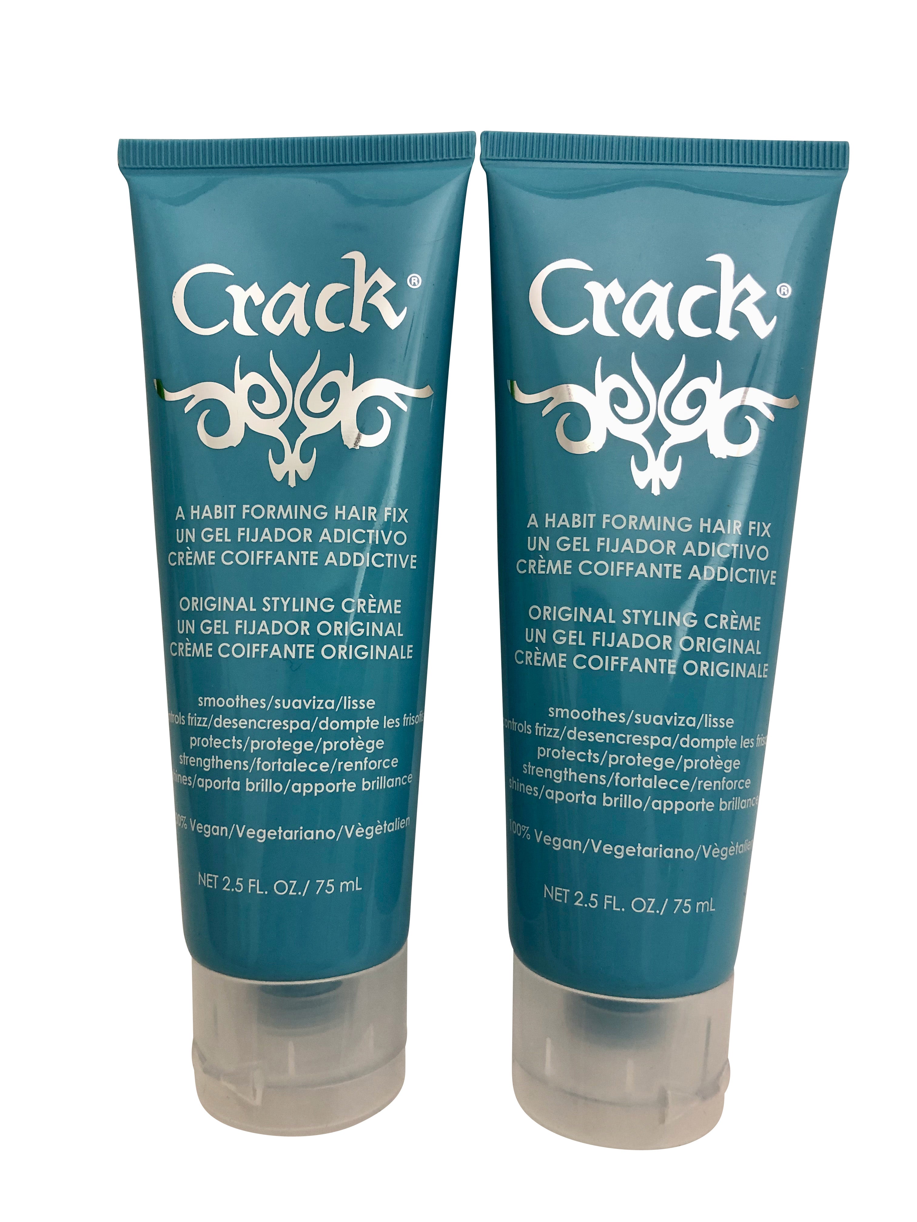 Crack Original Styling Cream Smoothing Anti Frizz Duo 2.5 OZ Each