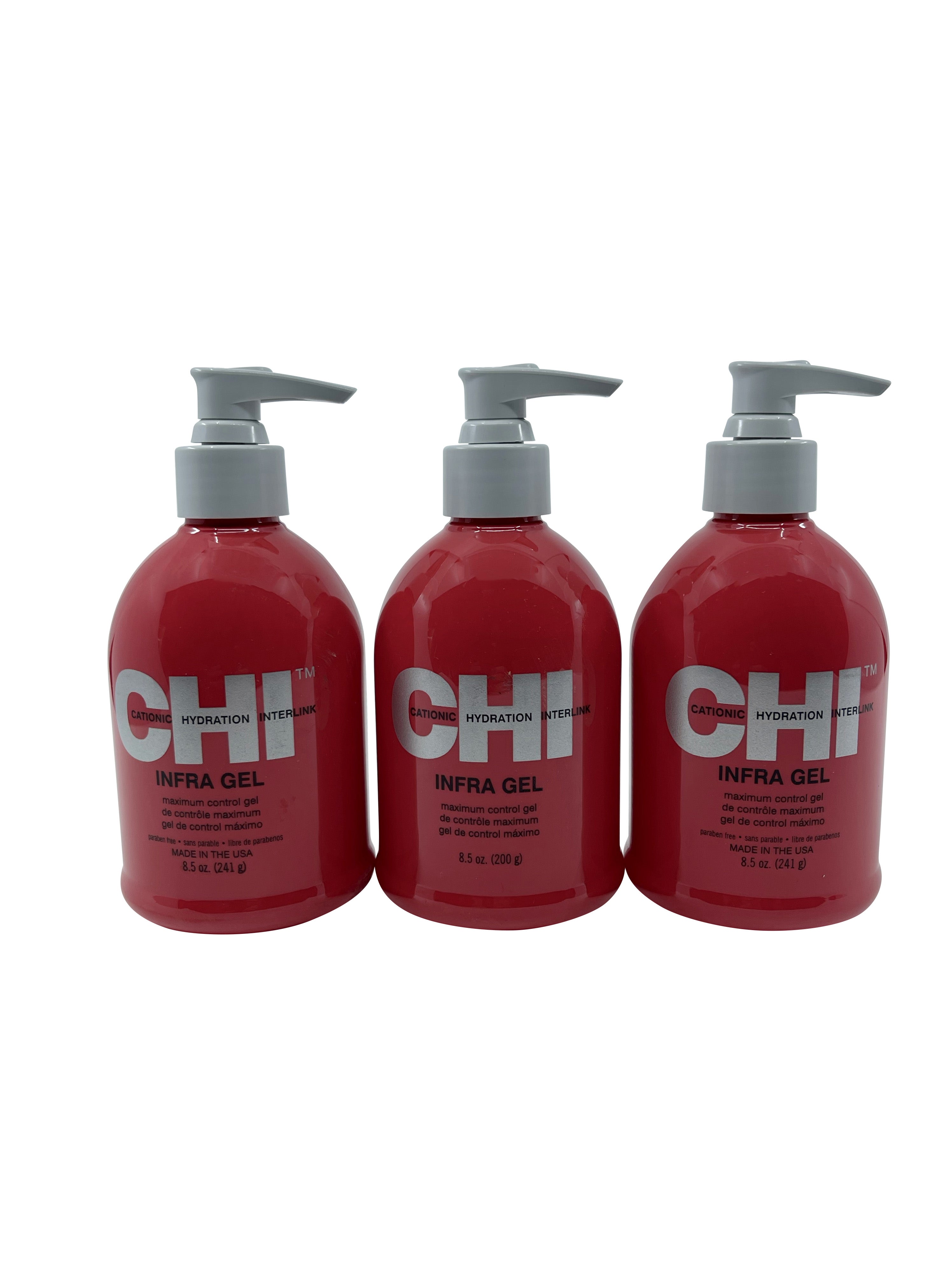 CHI Infra Gel Maximum Control Gel 8.5 OZ Set of 3