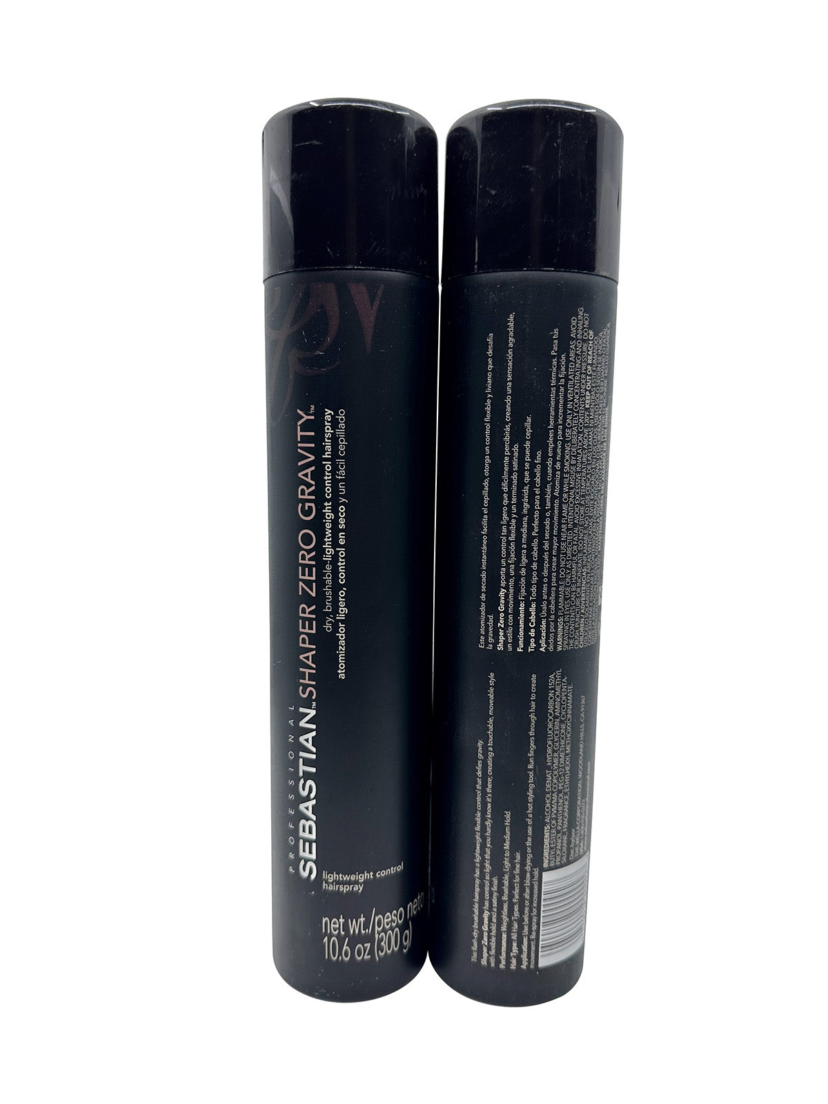 Sebastian Professional Shaper Zero Gravity Lightweight Hairspray  10.6 OZ 2 pack