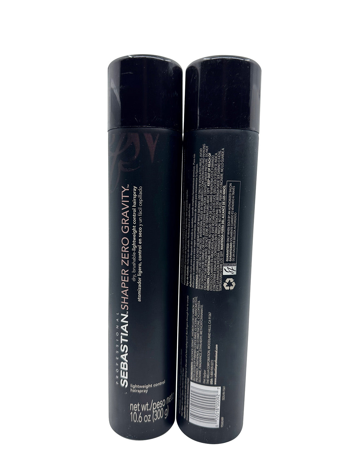 Sebastian Professional Shaper Zero Gravity Lightweight Hairspray  10.6 OZ 2 pack