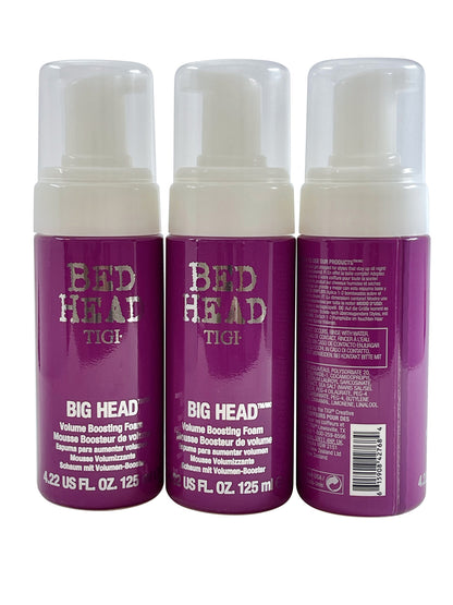 Bed Head Big Head Volume Boosting Foam 4.22oz (Pack of 3)