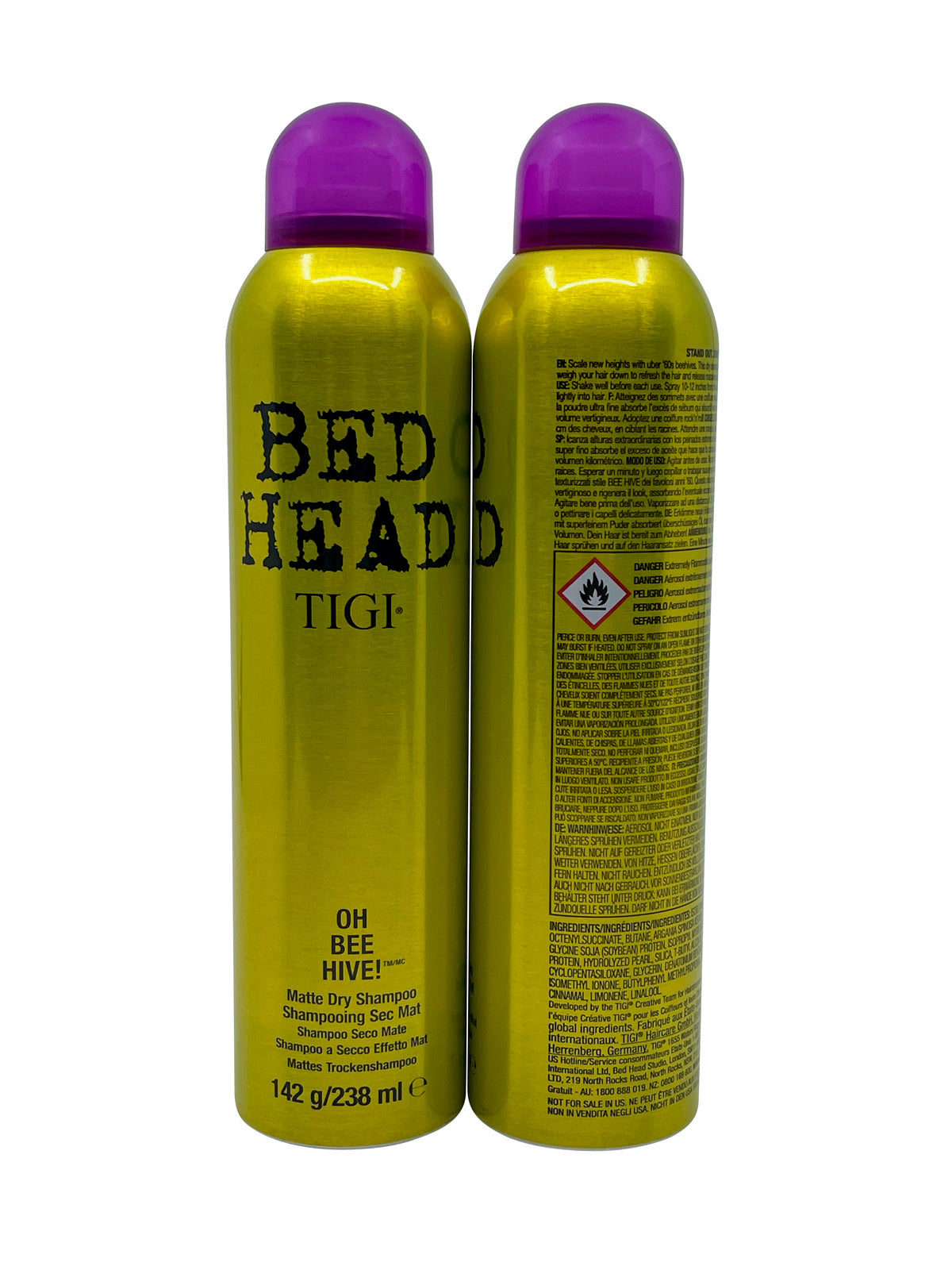 TIGI Bed Head Oh Bee Hive Matte Dry Shampoo 5 OZ Set of 2