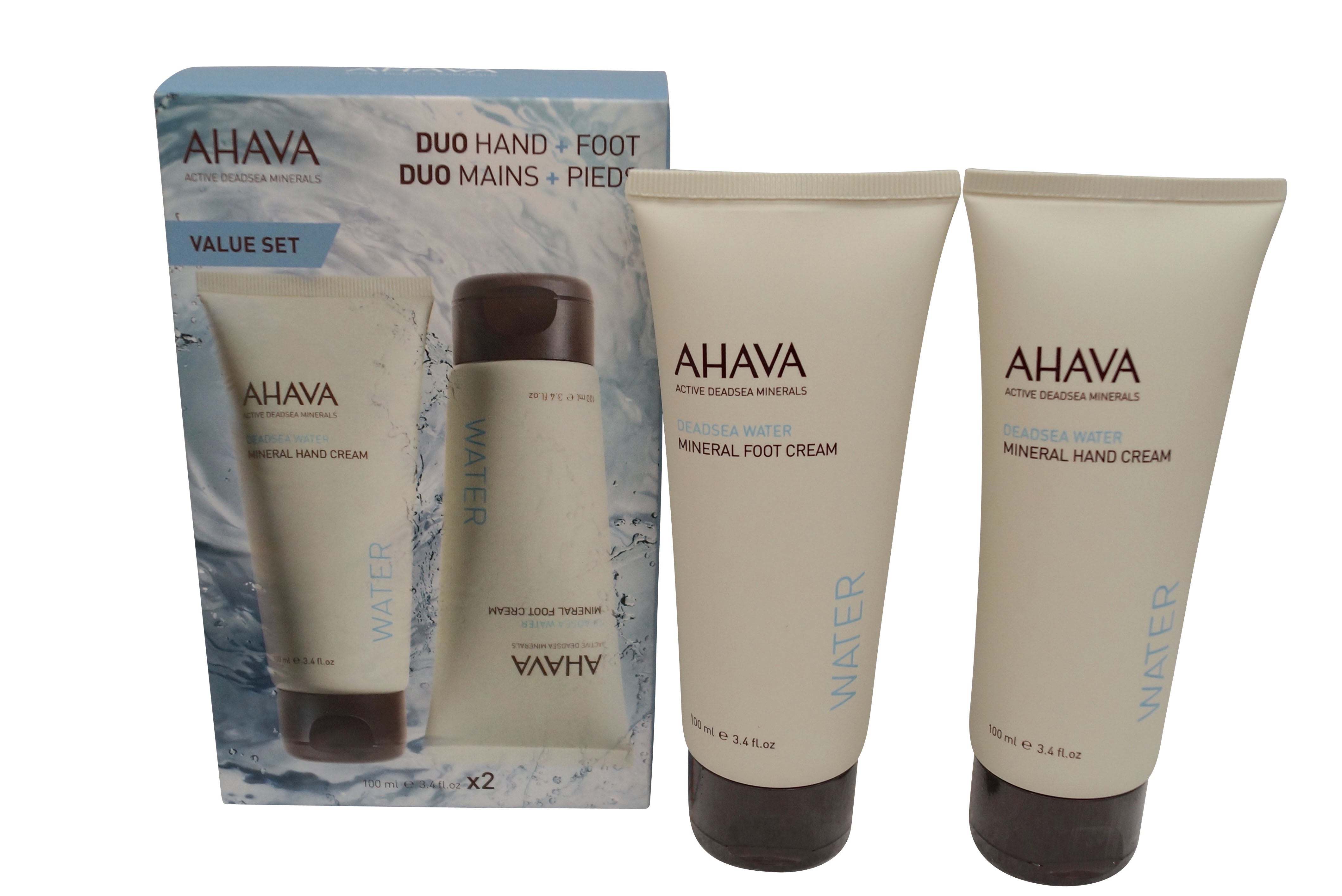 Ahava Deadsea Water Mineral Hand & Foot Cream Duo, 3.4 oz.