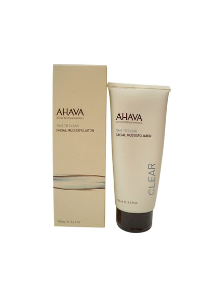 Ahava Time to Clear Facial Mud Exfoliator, 3.4 Oz