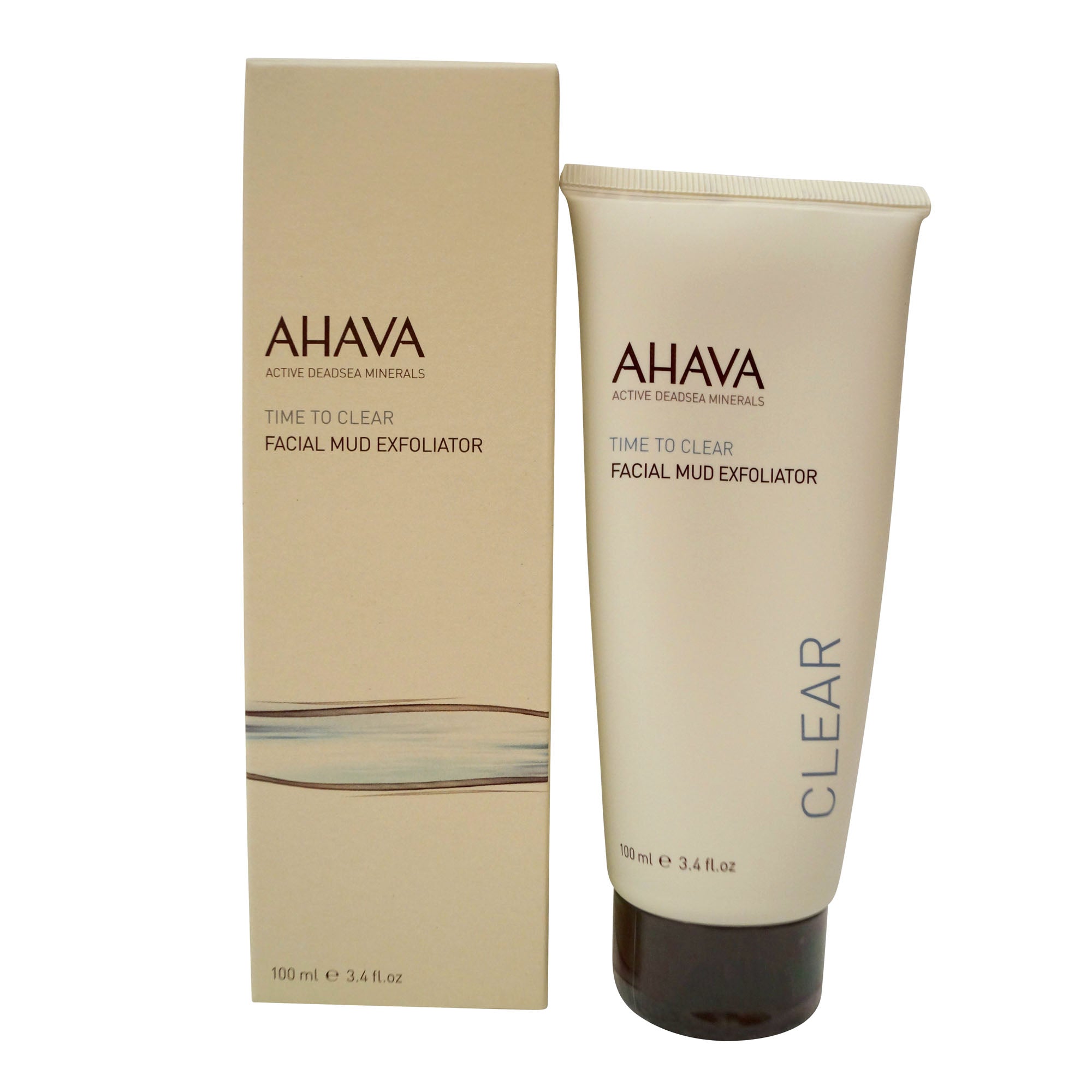 Ahava Time to Clear Facial Mud Exfoliator, 3.4 Oz