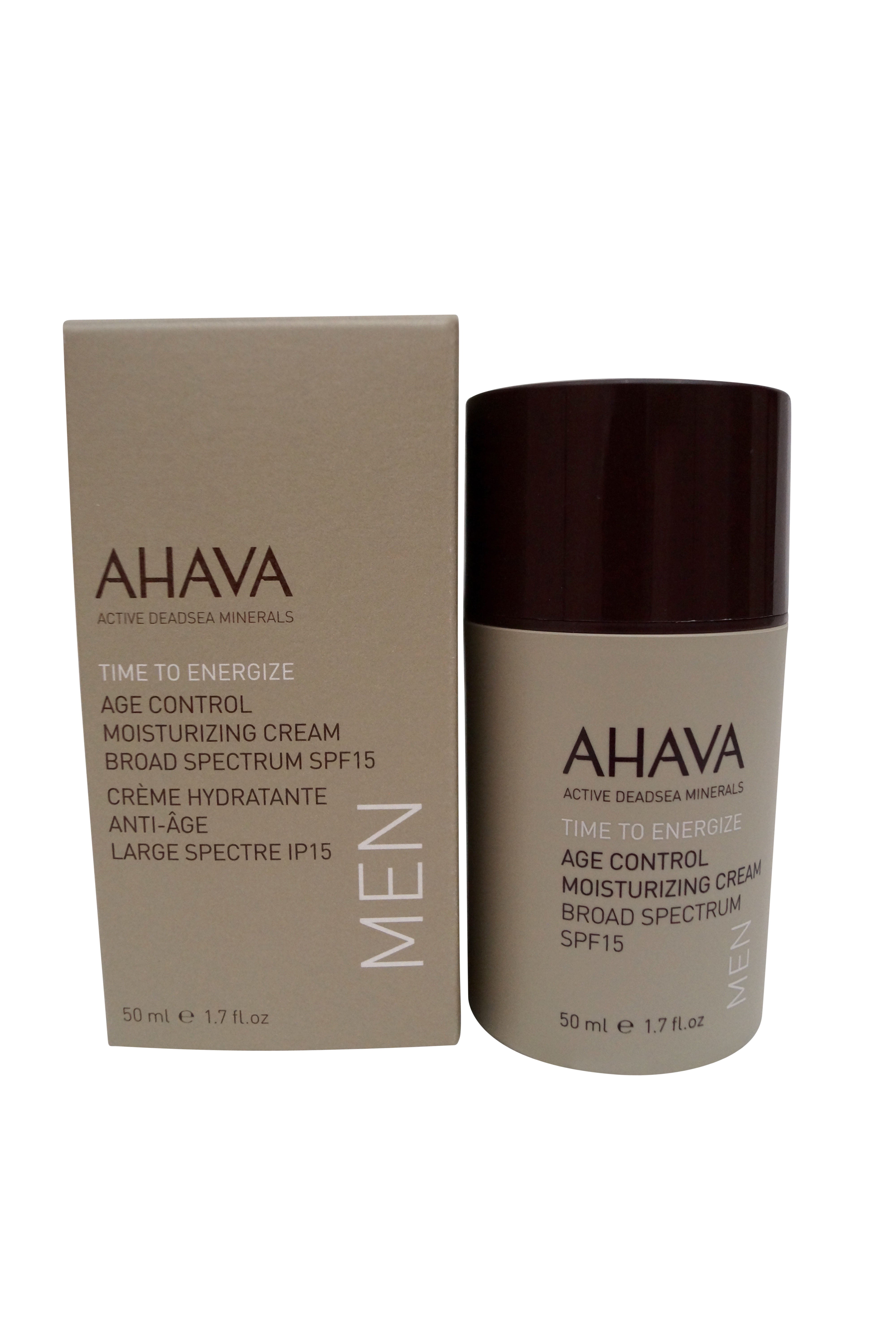 AHAVA Time to Energize Age Control Moisturizing Cream For Men, 1.7 fl. oz.