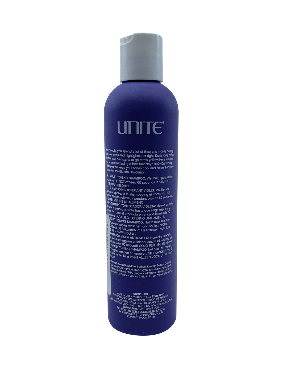 Unite Blonde Shampoo Violet Toning Shampoo 8 OZ