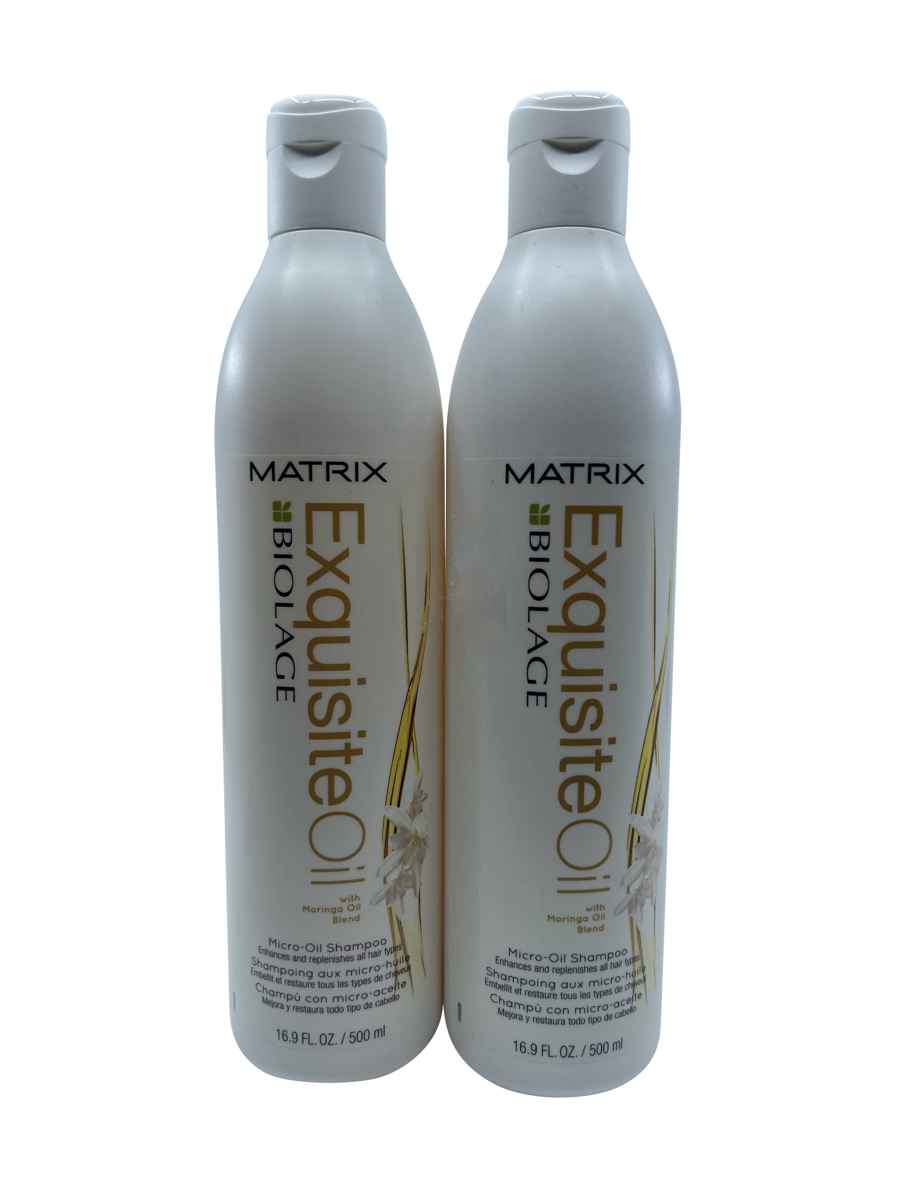 Matrix Biolage Micro Oil Shampoo Moringa Oil 16.9 OZ Set of 2