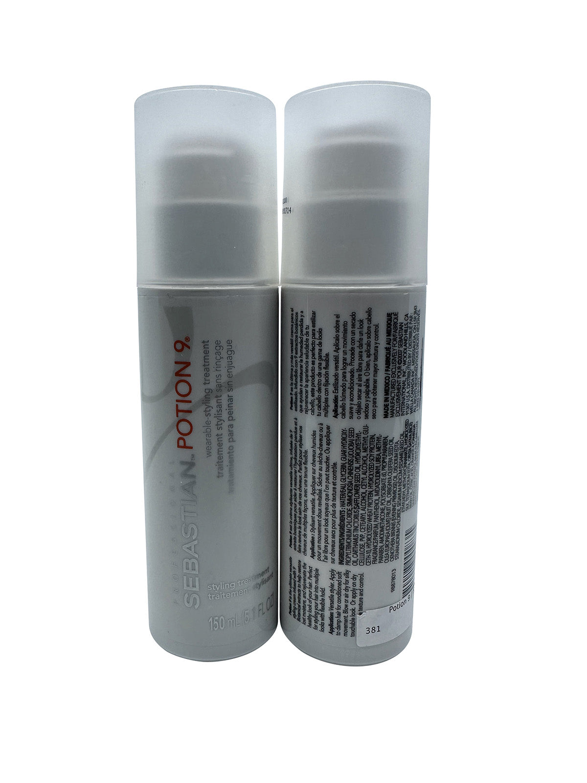 Sebastian Professional Potion 9 Wearable Styling Treatment 5.1 OZ Set of 2