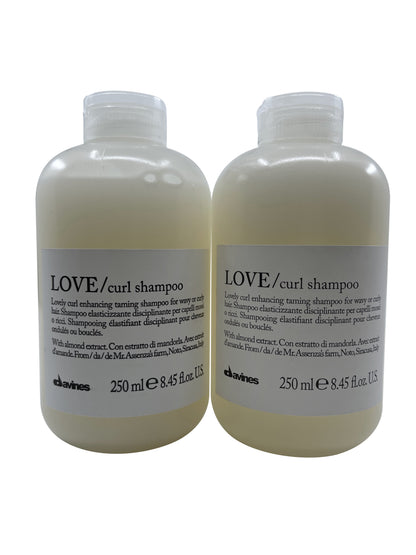 Davines Love Curl Shampoo Almond Extract 8.45 OZ Set of 2