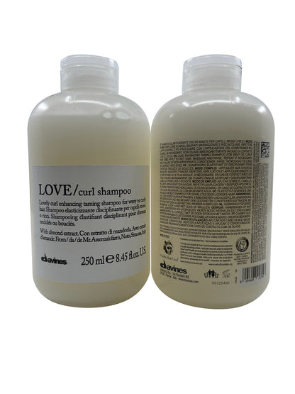 Davines Love Curl Shampoo Almond Extract 8.45 OZ Set of 2