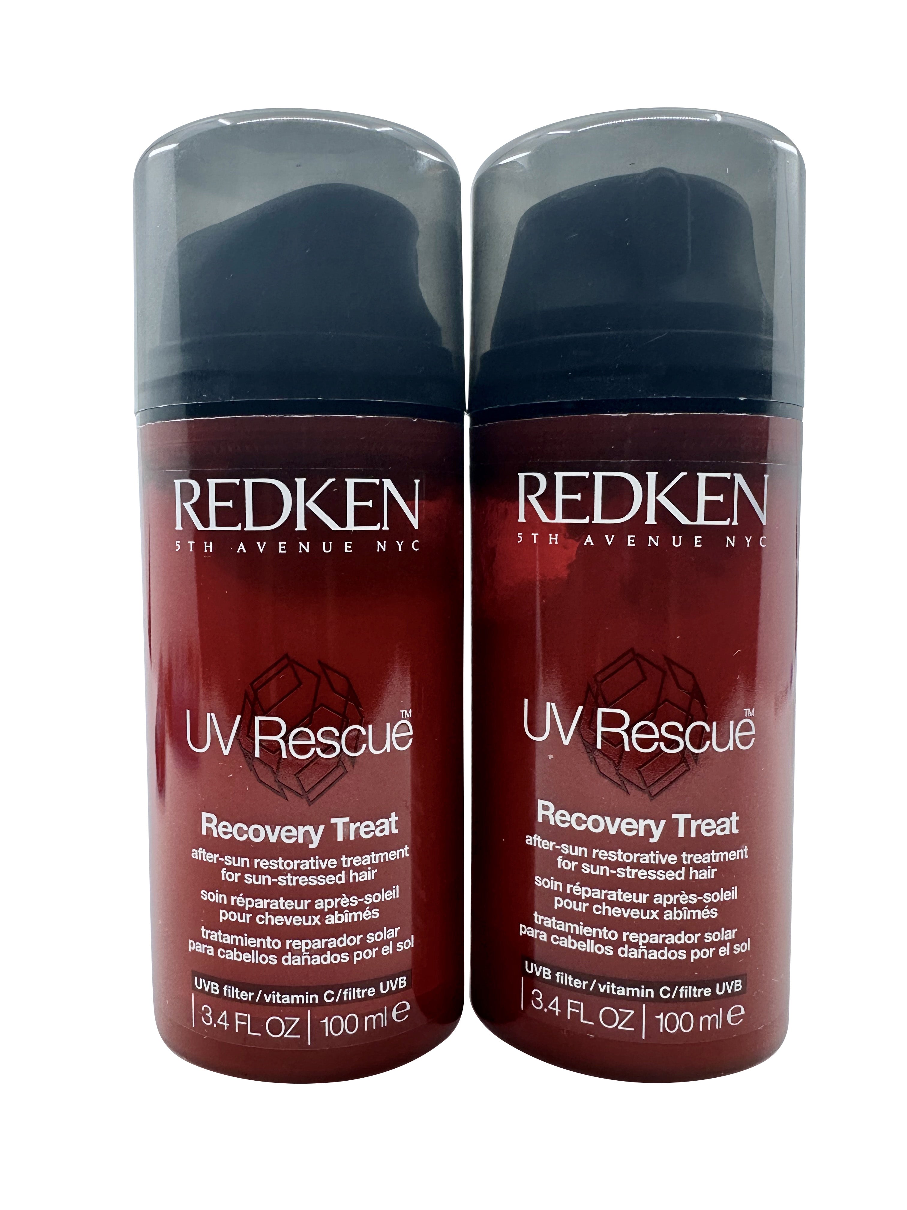 Redken UV Rescue Recovery Treat After Sun Restorative Treatment 3.4 OZ Set of 2