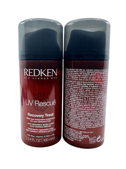 Redken UV Rescue Recovery Treat After Sun Restorative Treatment 3.4 OZ Set of 2