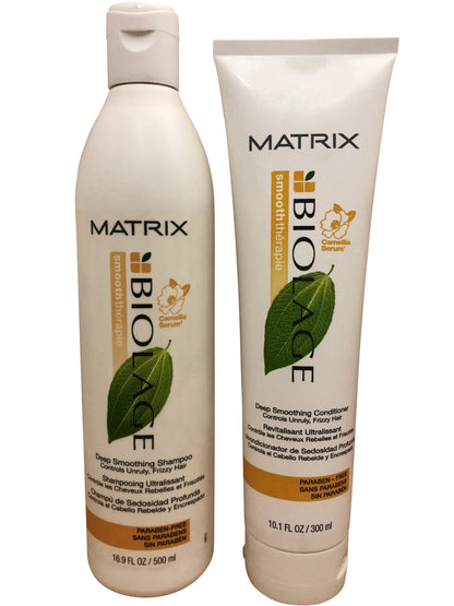 Matrix Smooth Therapie Deep Smoothing Shampoo 16.9 OZ Conditioner 10.1 OZ Duo