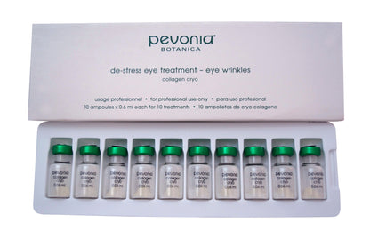 Pevonia Botanica De-Stress Eye Treatment - Eye Wrinkles 10 ampoules x .6 ml each