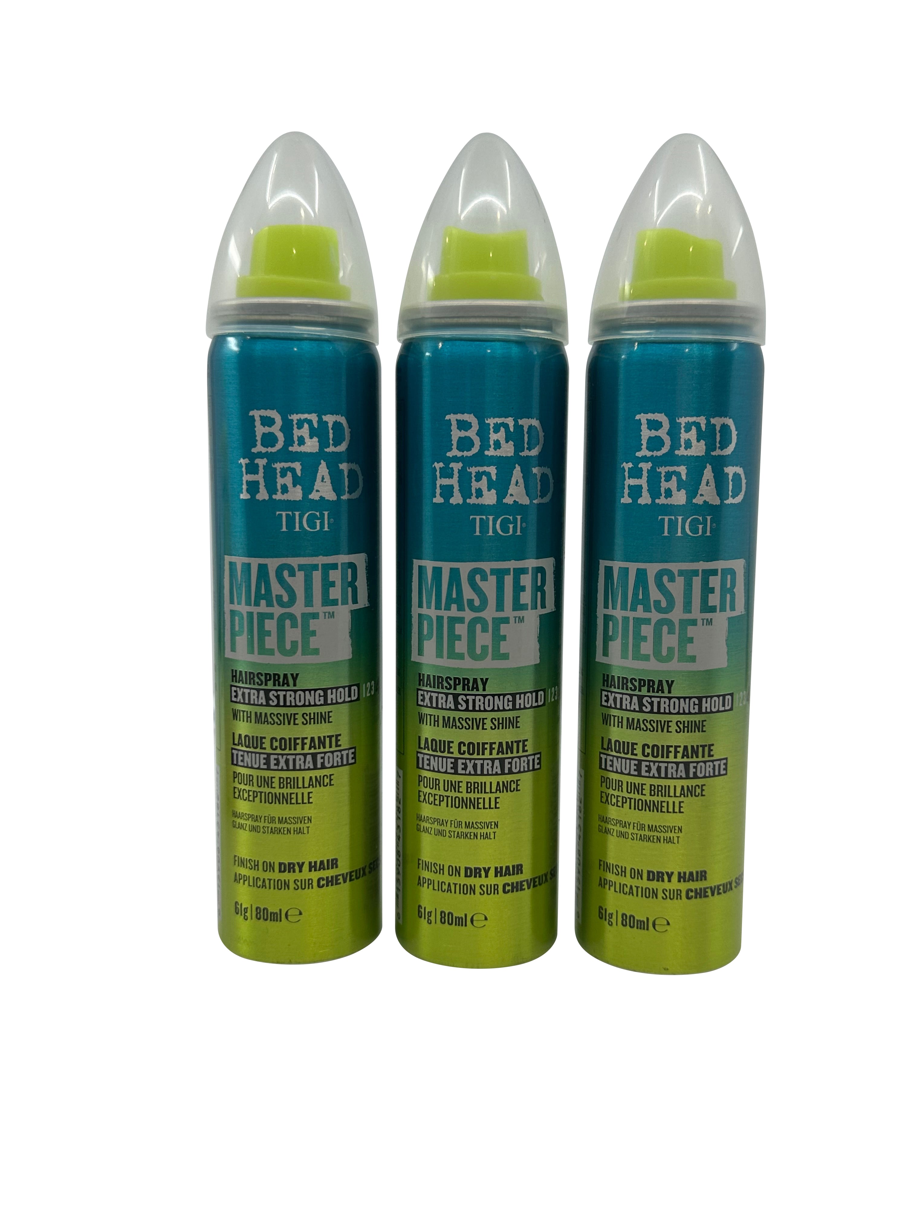 TIGI Bed Head Master Piece Hairspray Extra Strong Hold 2.7 OZ Pack of 3