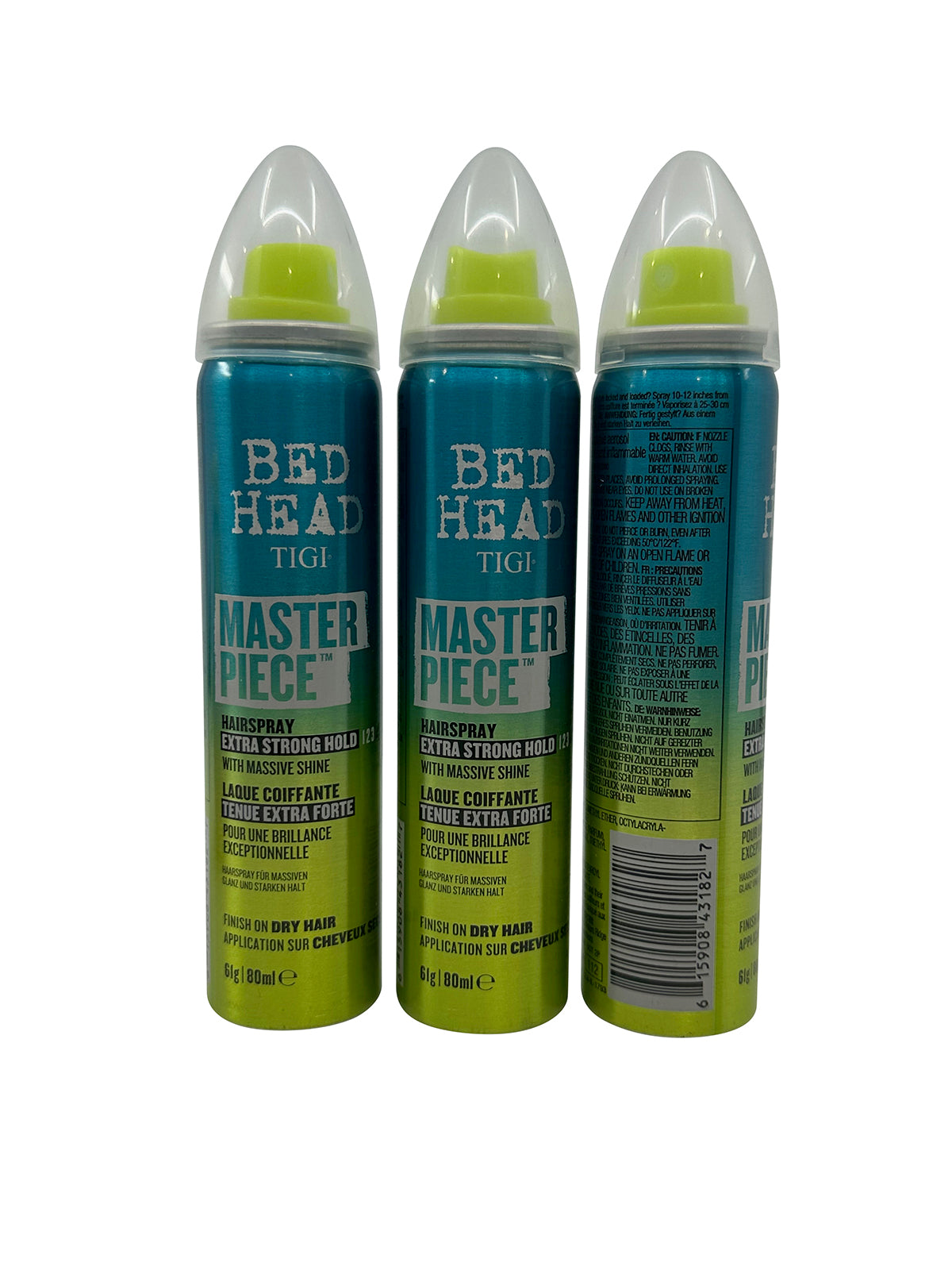 TIGI Bed Head Master Piece Hairspray Extra Strong Hold 2.7 OZ Pack of 3