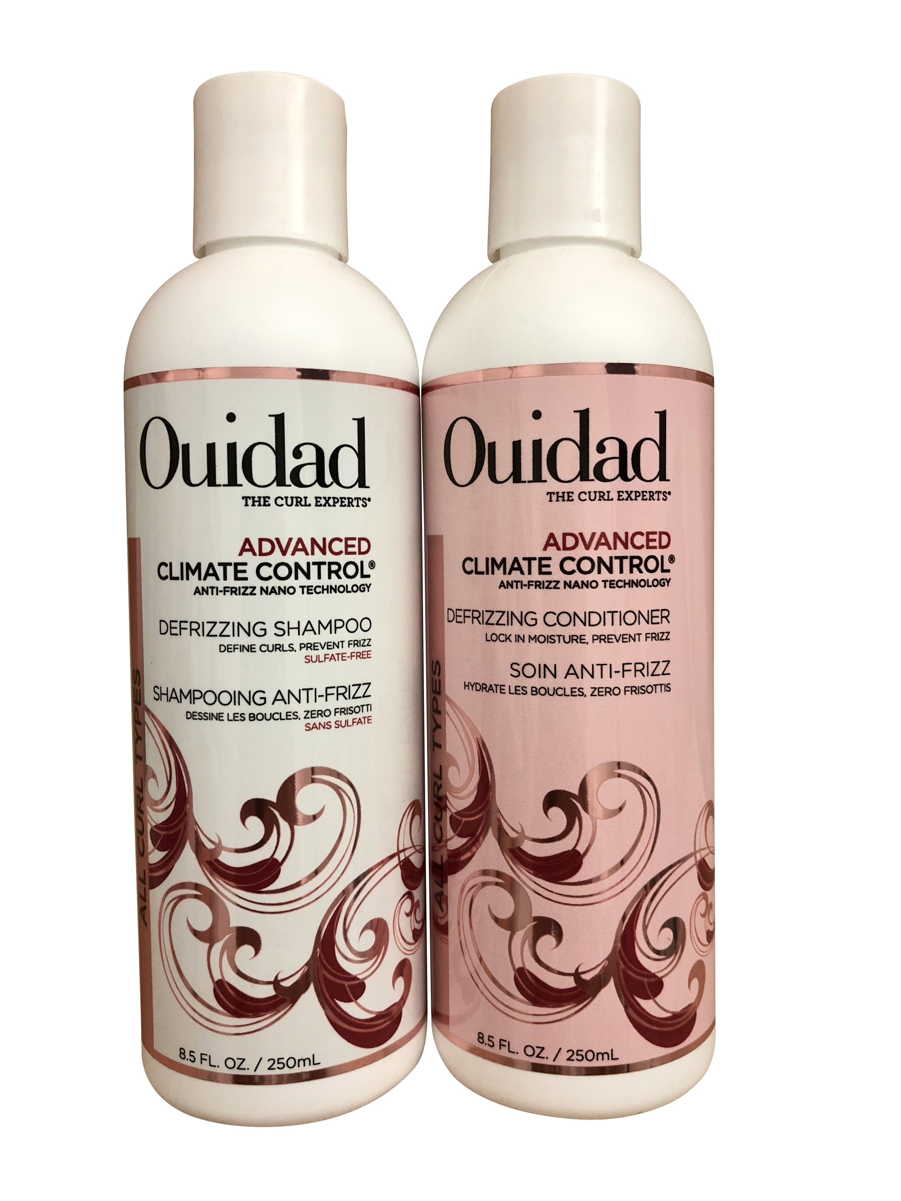 Ouidad Advanced Climate Control Defrizzing Shampoo & Conditioner Set Each 8.5 OZ