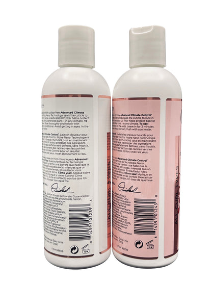 Ouidad Advanced Climate Control Defrizzing Shampoo & Conditioner Set Each 8.5 OZ