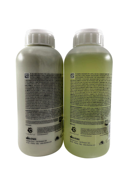 Davines Momo Moisturizing Shampoo & Conditioner Set Dry & Dehydrated 33.8 OZ