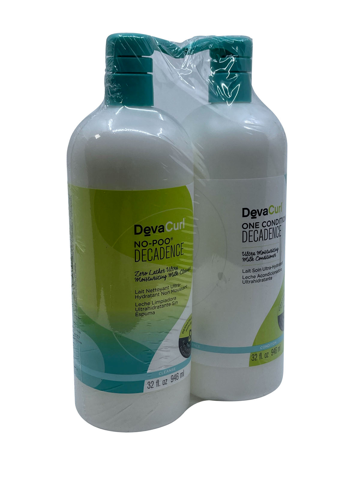 DevaCurl No Poo Decadence Cleanser & One Conditioner Decadence Set 32 OZ Each