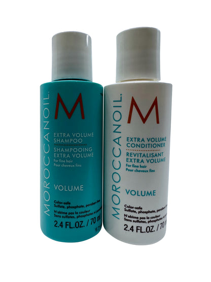 Moroccanoil Extra Volume Shampoo & Conditioner Fine Hair 2.4 OZ