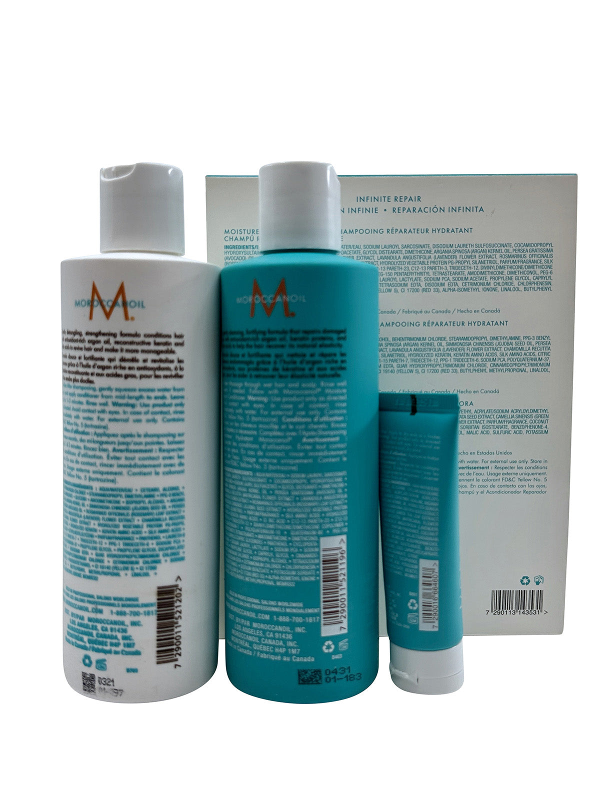 Moroccanoil Moisture Repair Shampoo Conditioner 8.5 OZ Mending Infusion 0.67 OZ