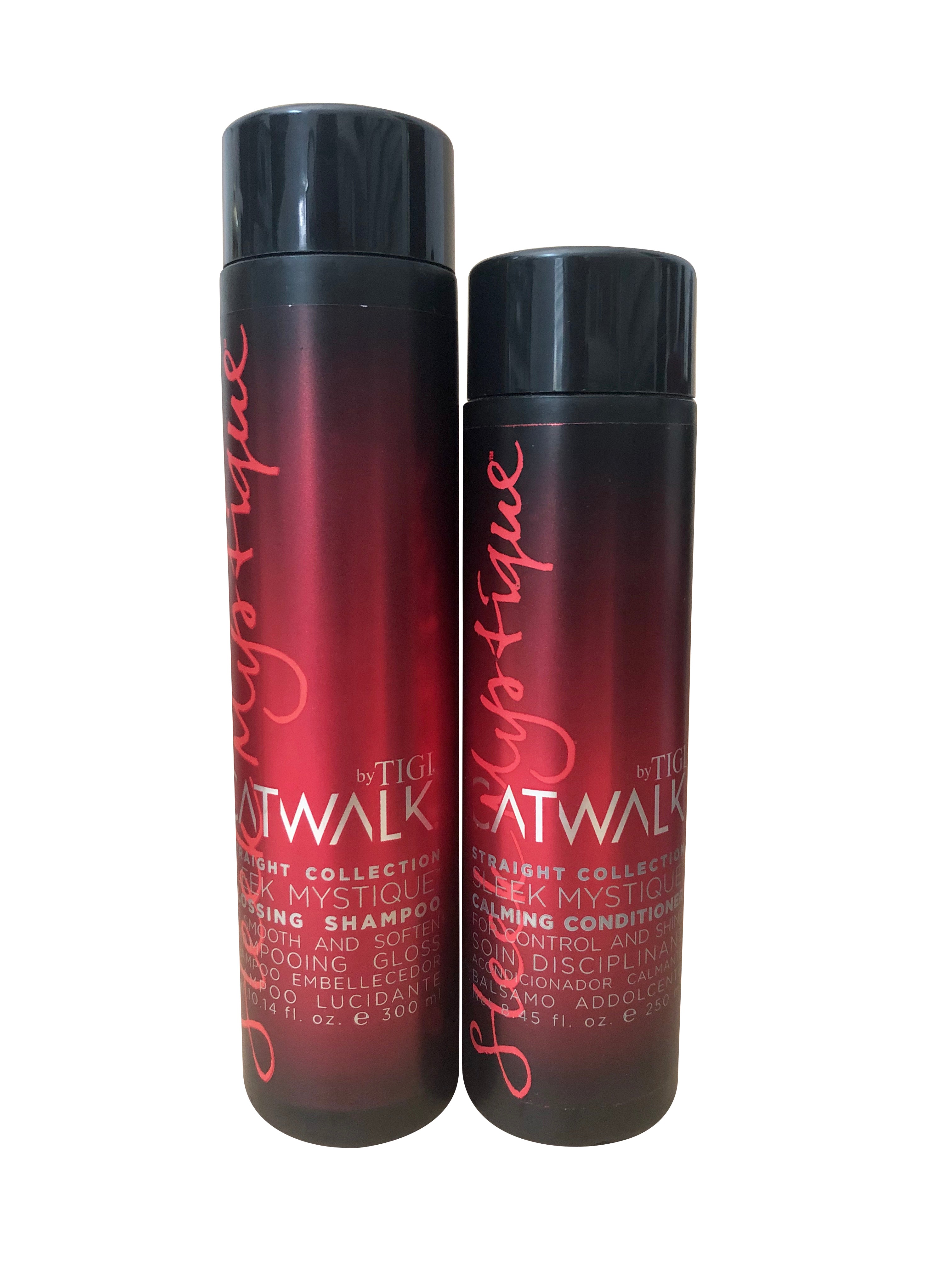 TIGI Catwalk Sleek Mystique Calming Shampoo 10.1 OZ & Conditioner 8.4 OZ Set