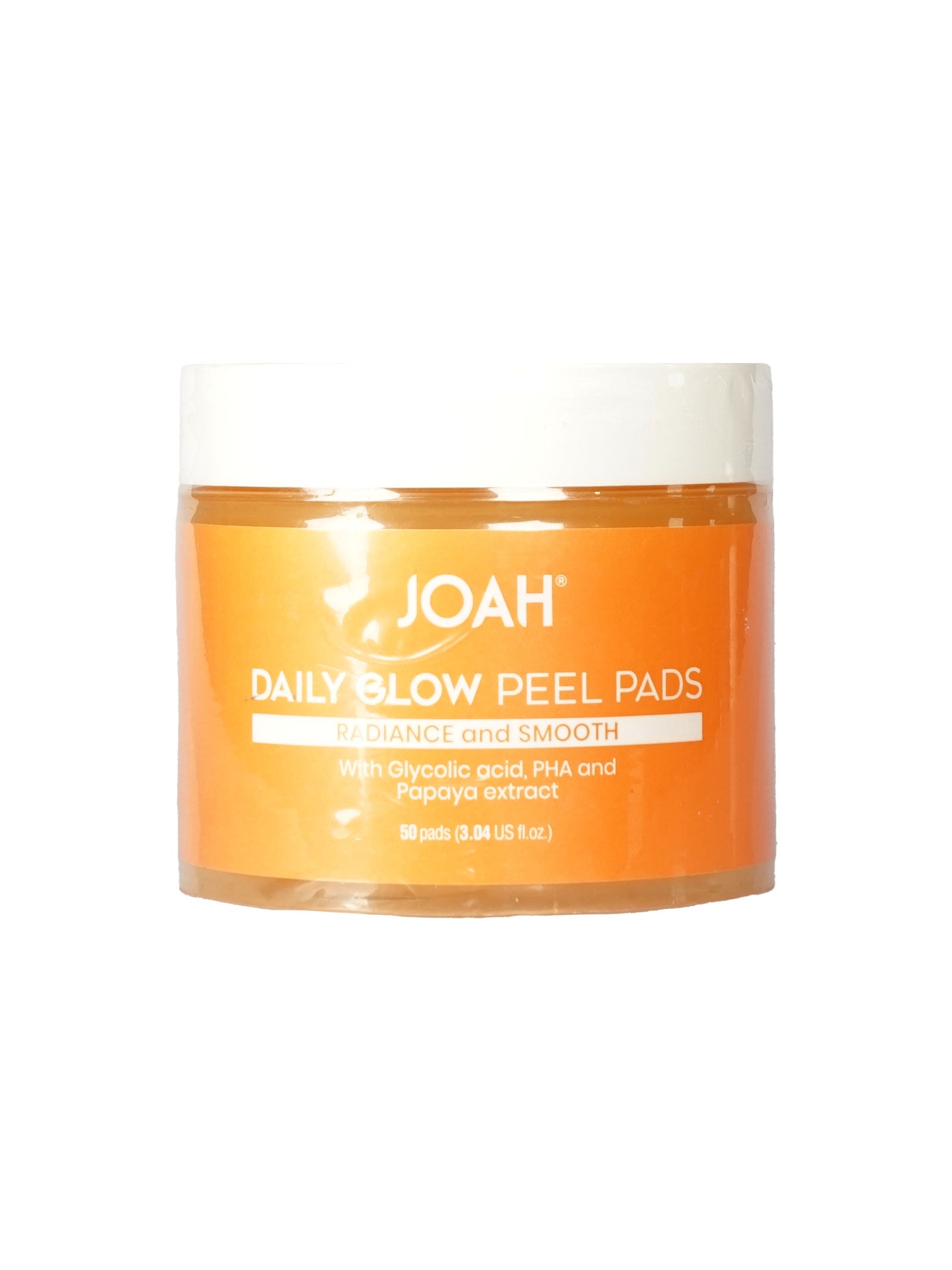 JOAH Daily Glow Exfoliating Cotton Peel Pads with Glycolic Acid 50 Pads 3.04 OZ