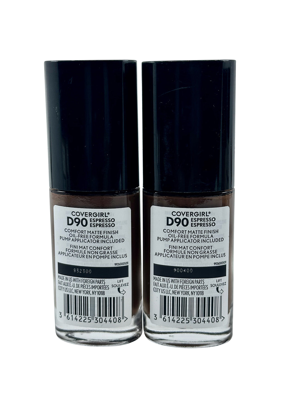 Cover Girl True Blend Matte Made Foundation D90 Espresso 1 OZ Set of 2