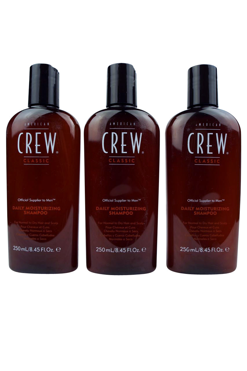 American Crew Daily Moisturizing Shampoo, 8.45 oz Bottles (Pack of 3)