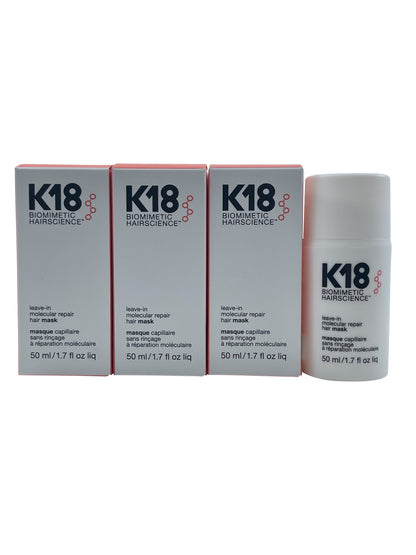 K18 Biometric Hairscience Leave In Molecular Repair Hair Mask 1.7 OZ Set of 3