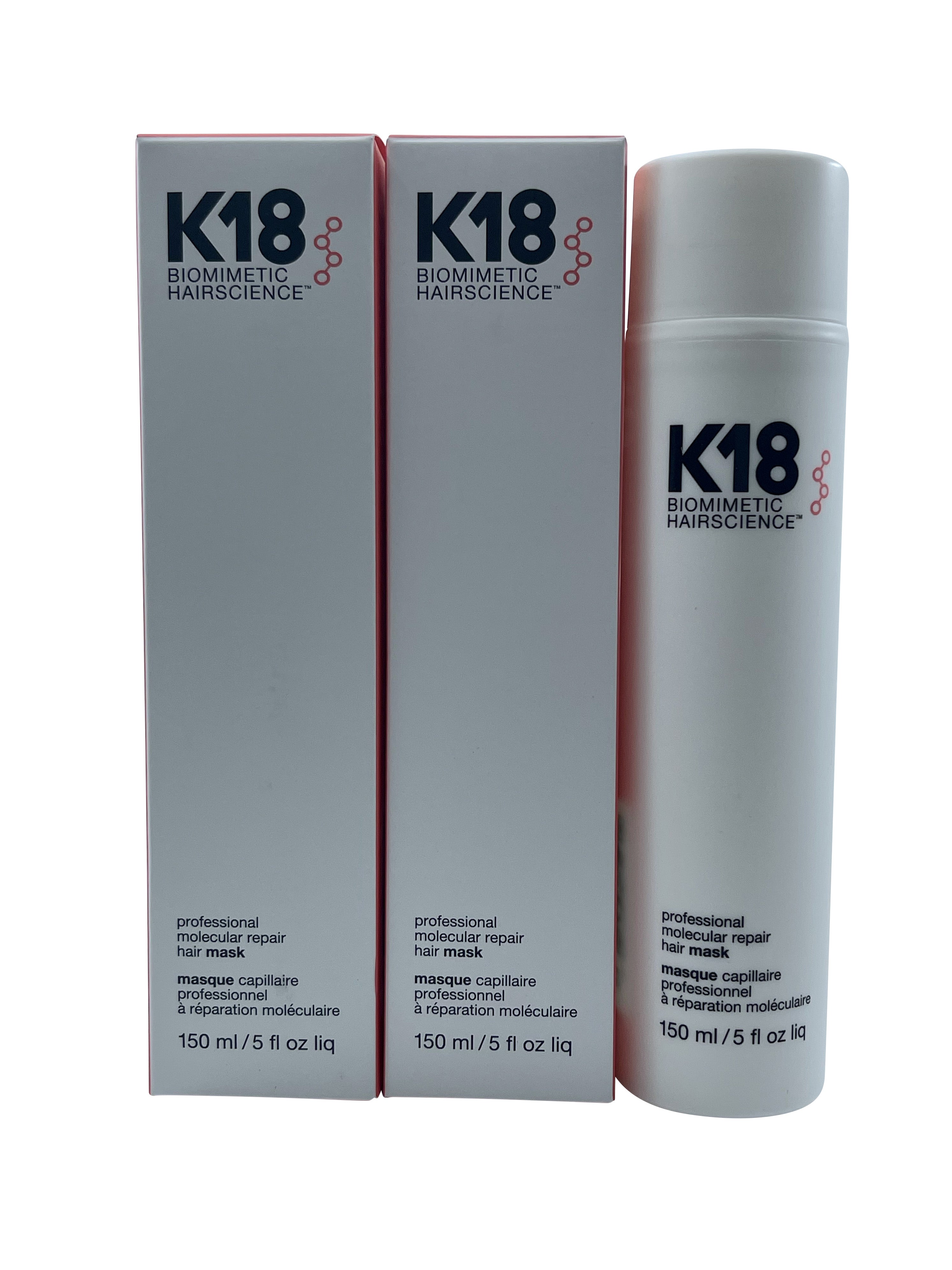 K18 Biometric Hairscience Professional Molecular Repair Hair Mask 5 OZ Set of 2