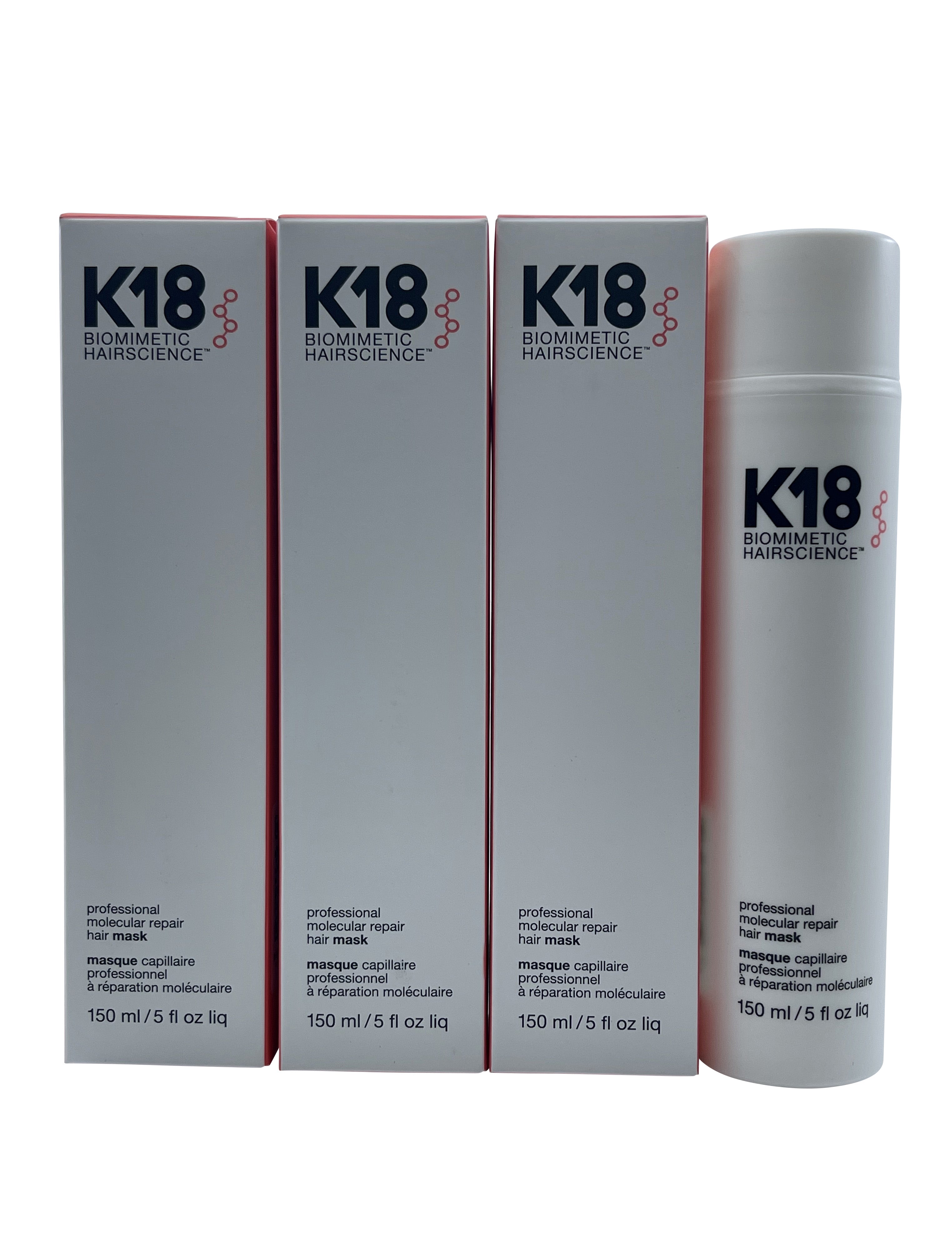 K18 Biometric Hairscience Professional Molecular Repair Hair Mask 5 OZ Set of 3