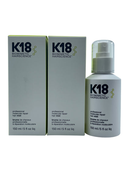 K18 Biometric Hairscience Professional Molecular Repair Hair Mist 5 OZ Set of 2