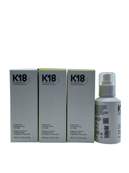 K18 Biometric Hairscience Professional Molecular Repair Hair Mist 5 OZ Set of 3