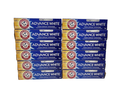 Arm & Hammer Advanced White Toothpaste Clean Mint 4.3 OZ Pack of 12