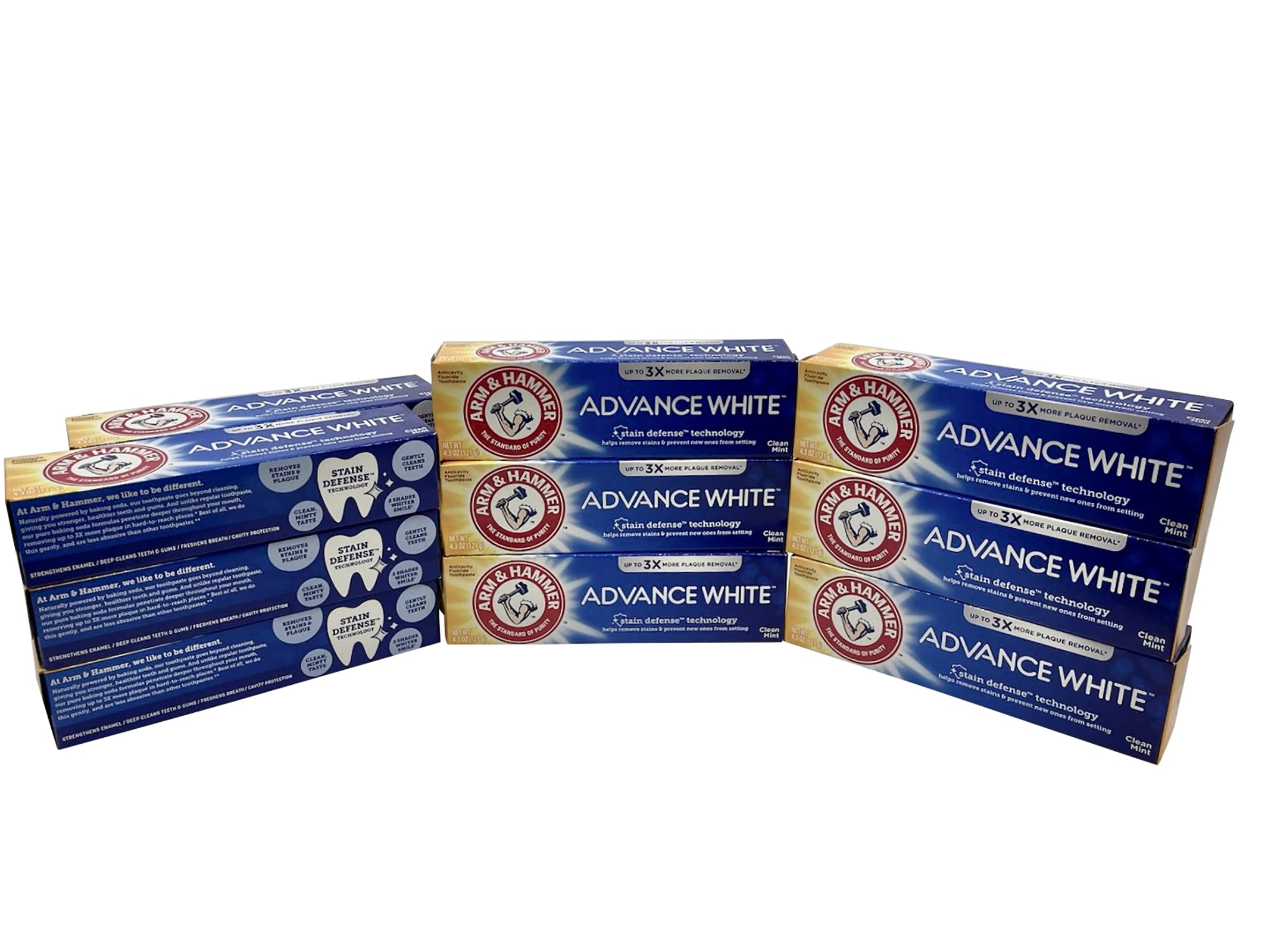 Arm & Hammer Advanced White Toothpaste Clean Mint 4.3 OZ Pack of 12