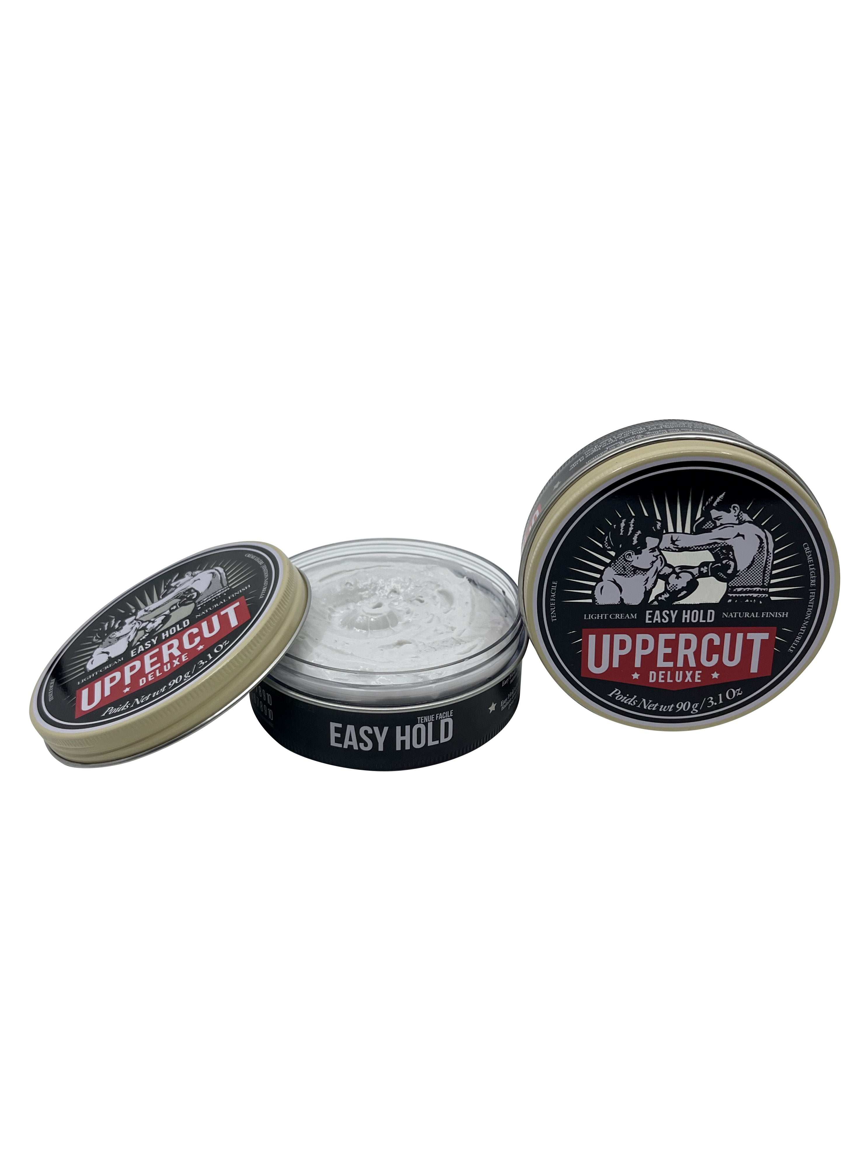 Uppercut Deluxe Light Cream Easy Hold Natural Finish 3.1 OZ Set of 2