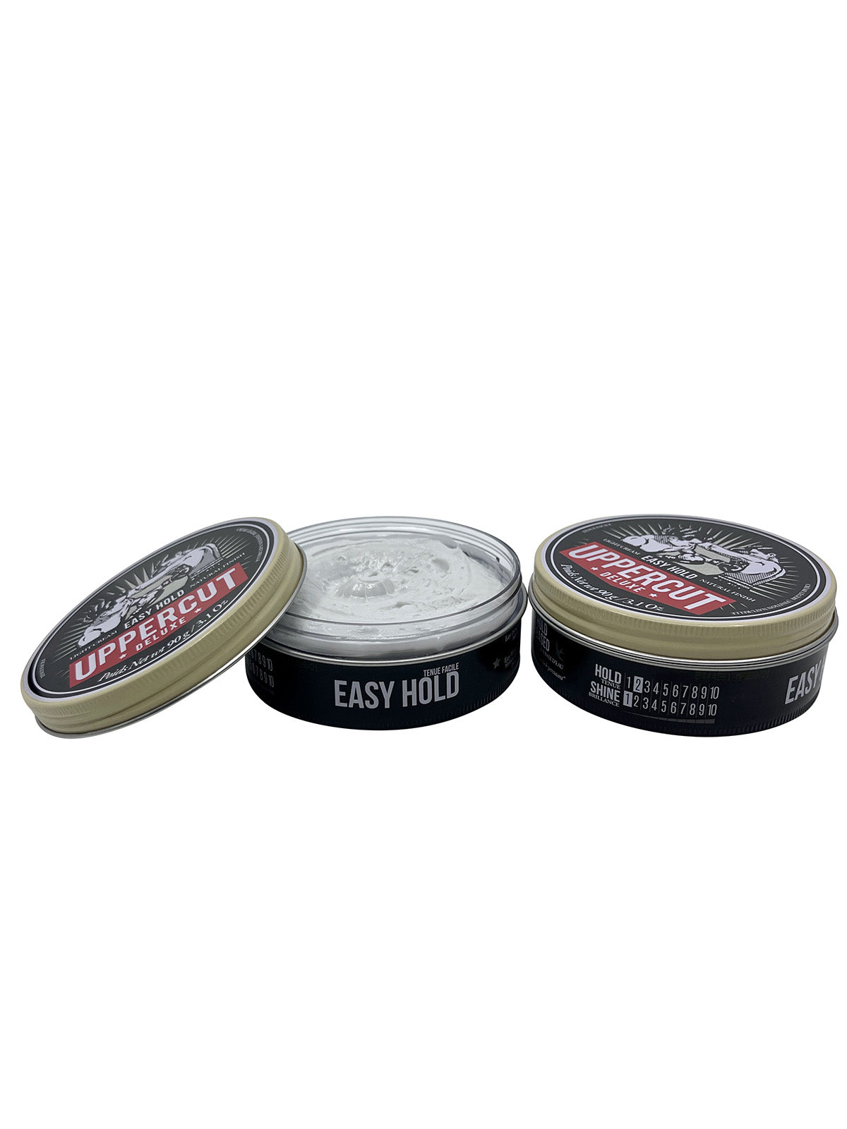 Uppercut Deluxe Light Cream Easy Hold Natural Finish 3.1 OZ Set of 2