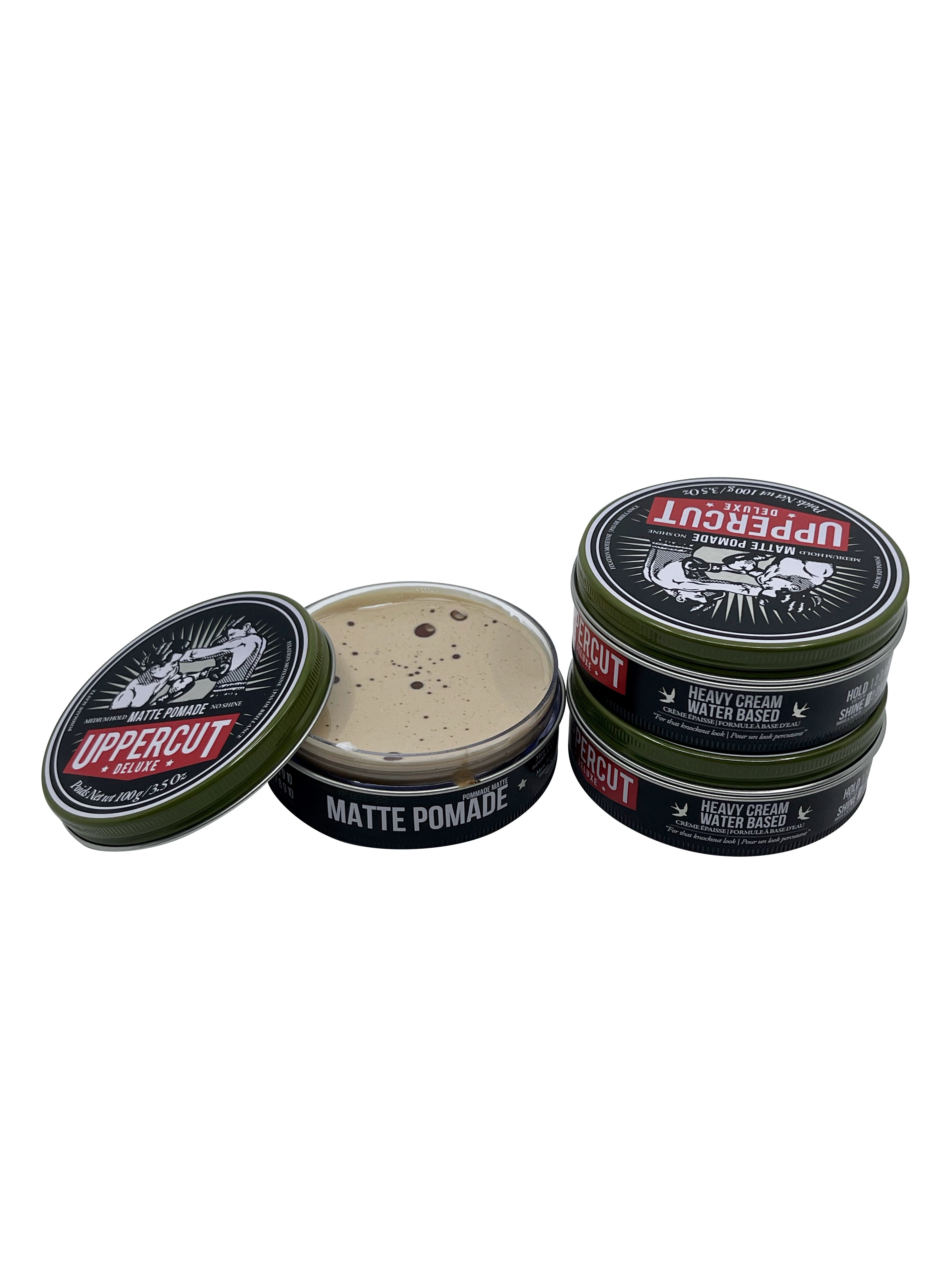 Uppercut Deluxe Matte Pomade Medium Hold No Shine 3.5 OZ Set of 3