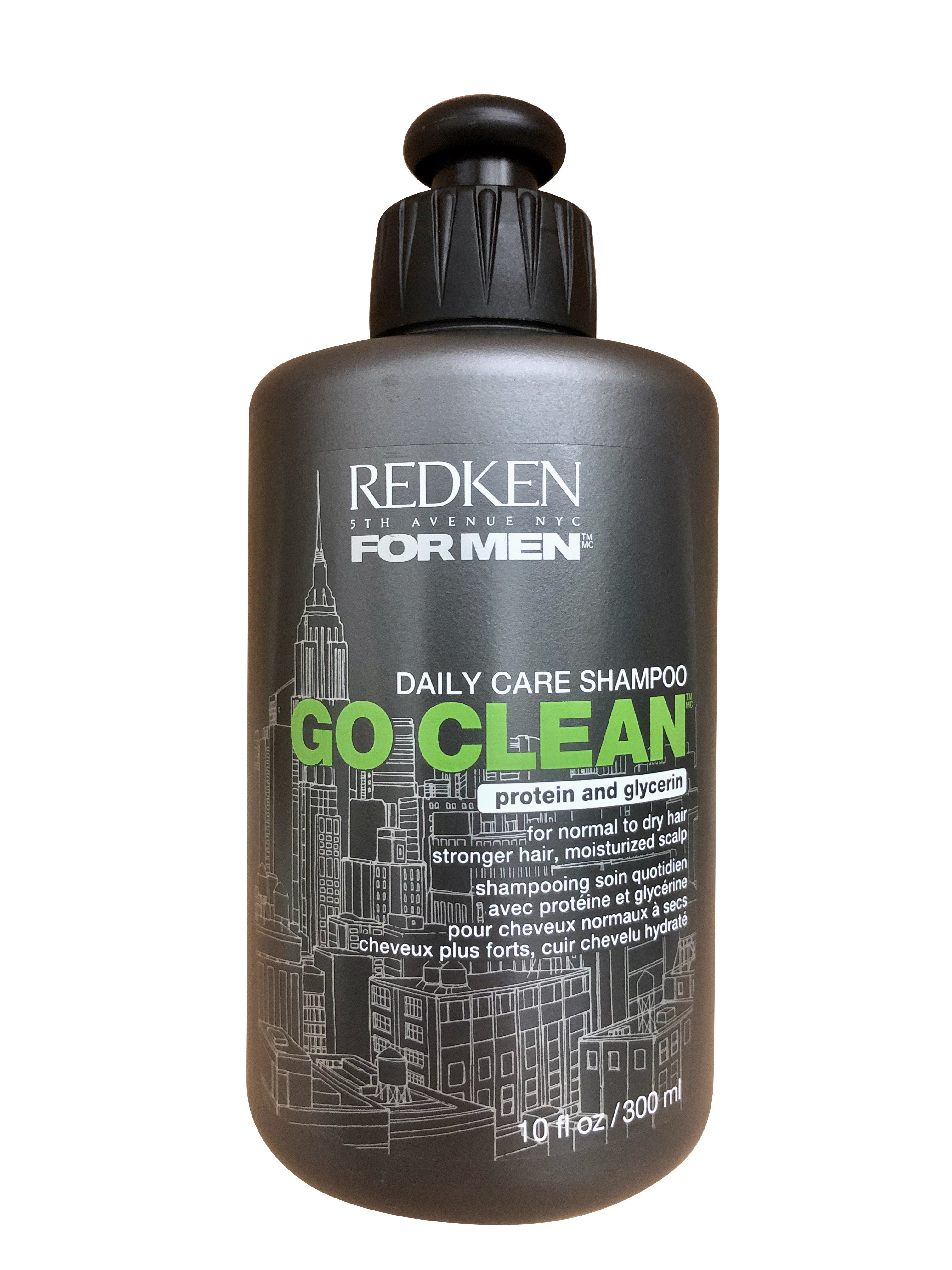 Redken for Men Go Clean Daily Care Shampoo Normal to Dry Hair 10 OZ