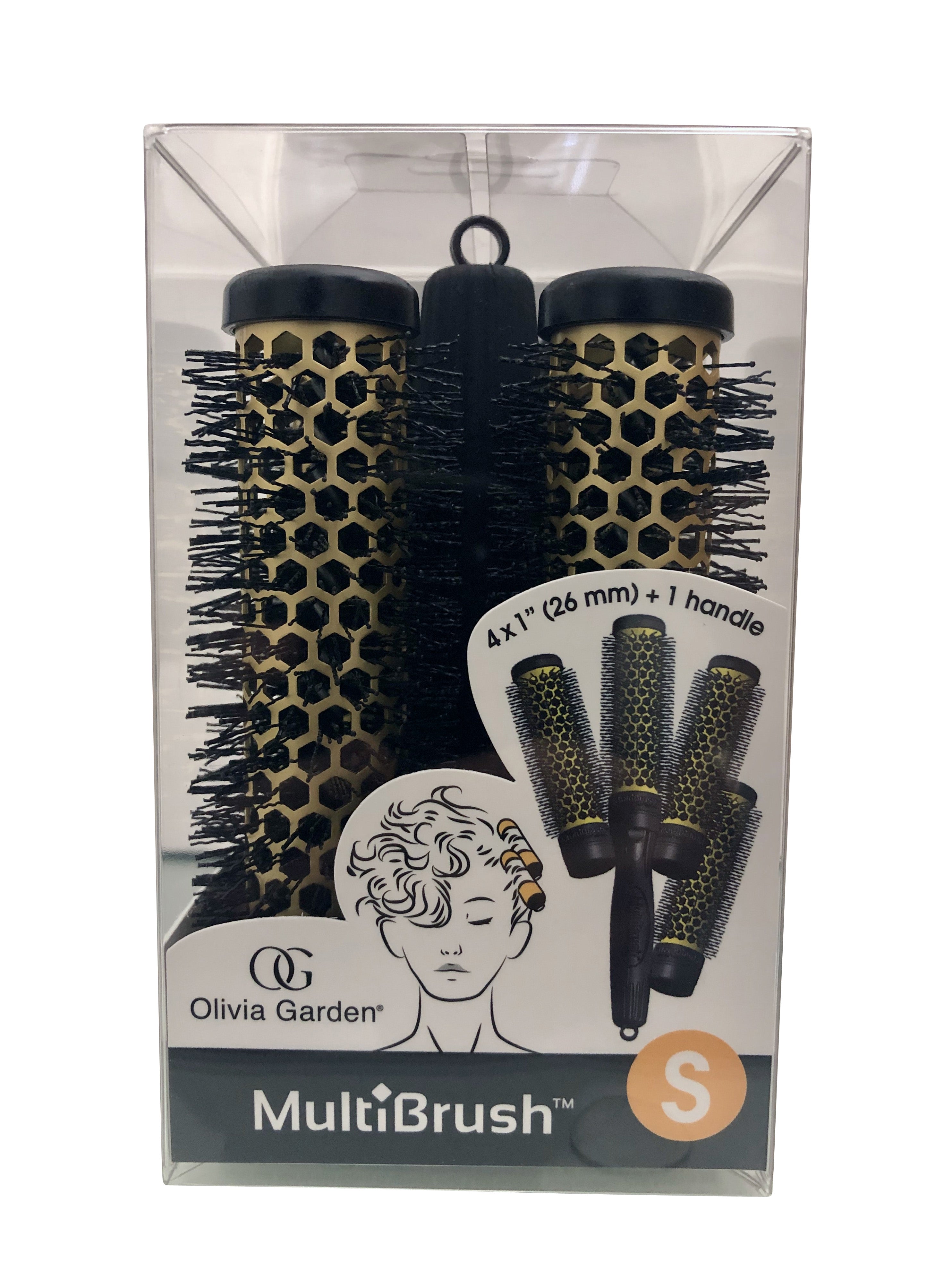 Olivia Garden Multibrush Detachable Thermal Styling Hair Brush Kit 4 x 1" 26 mm