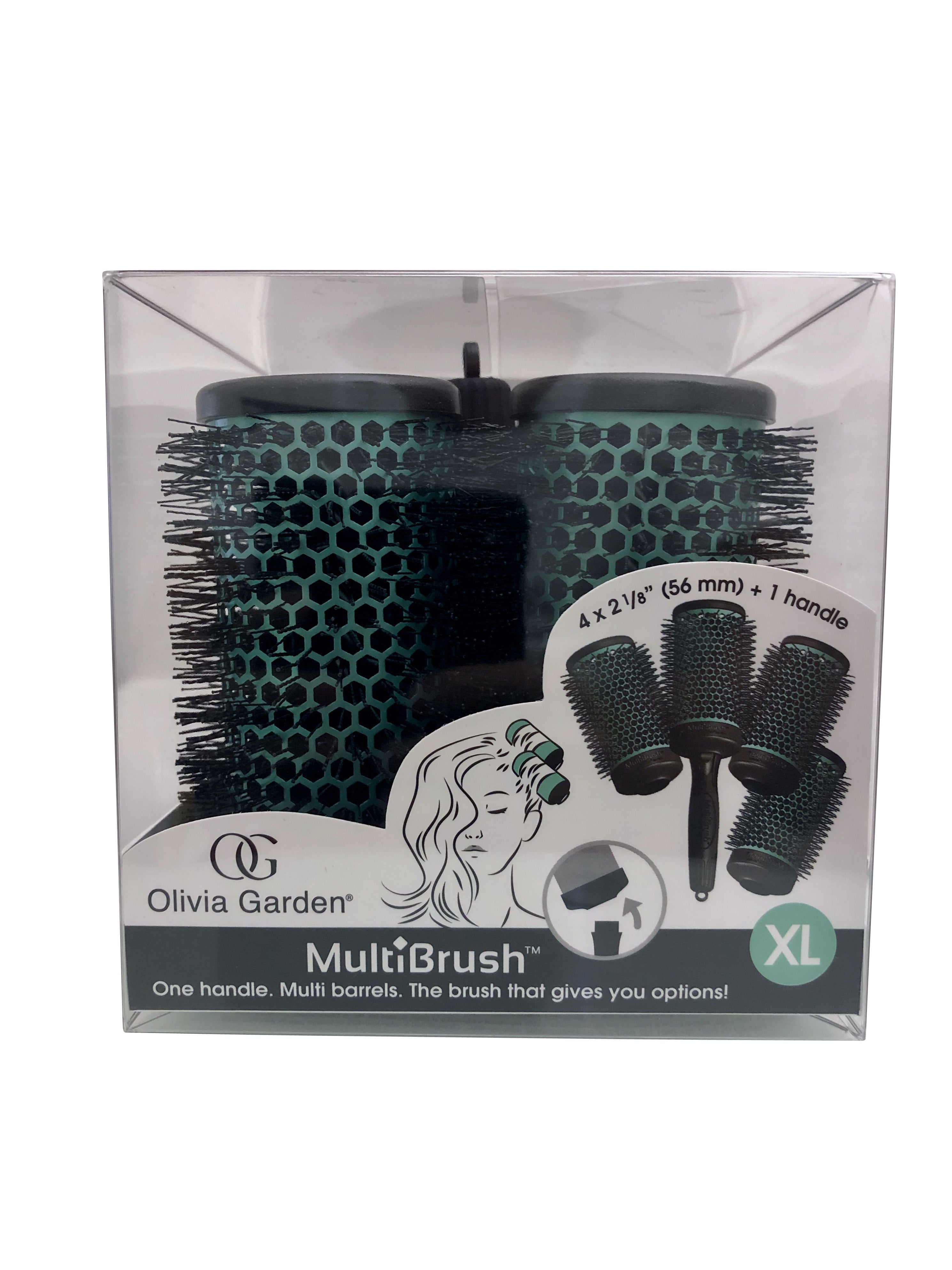 Olivia Garden Multibrush Detachable Thermal Styling Brush Kit 4 x 2 1/8" 56 mm