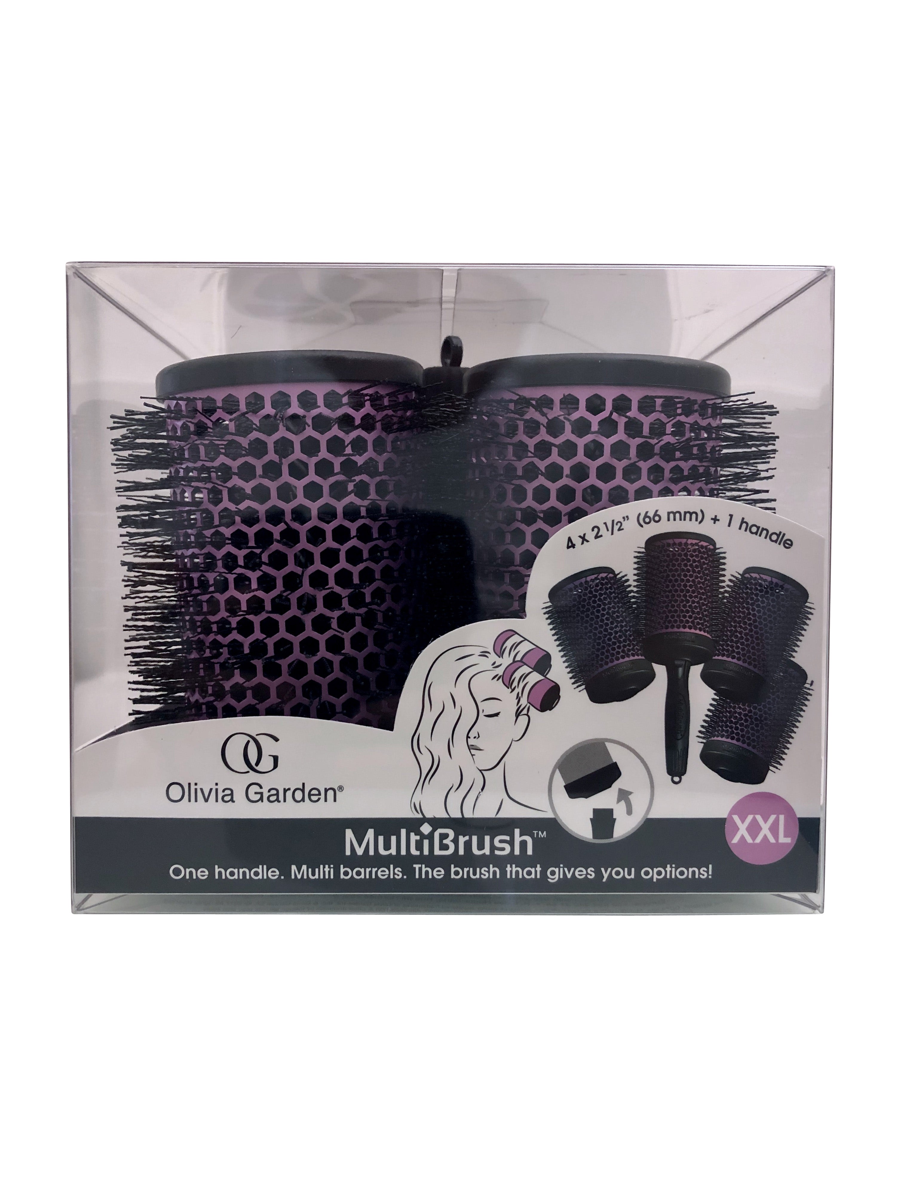 Olivia Garden Multibrush Detachable Thermal Styling Brush Kit 4 x 2 1/2" (66 mm)