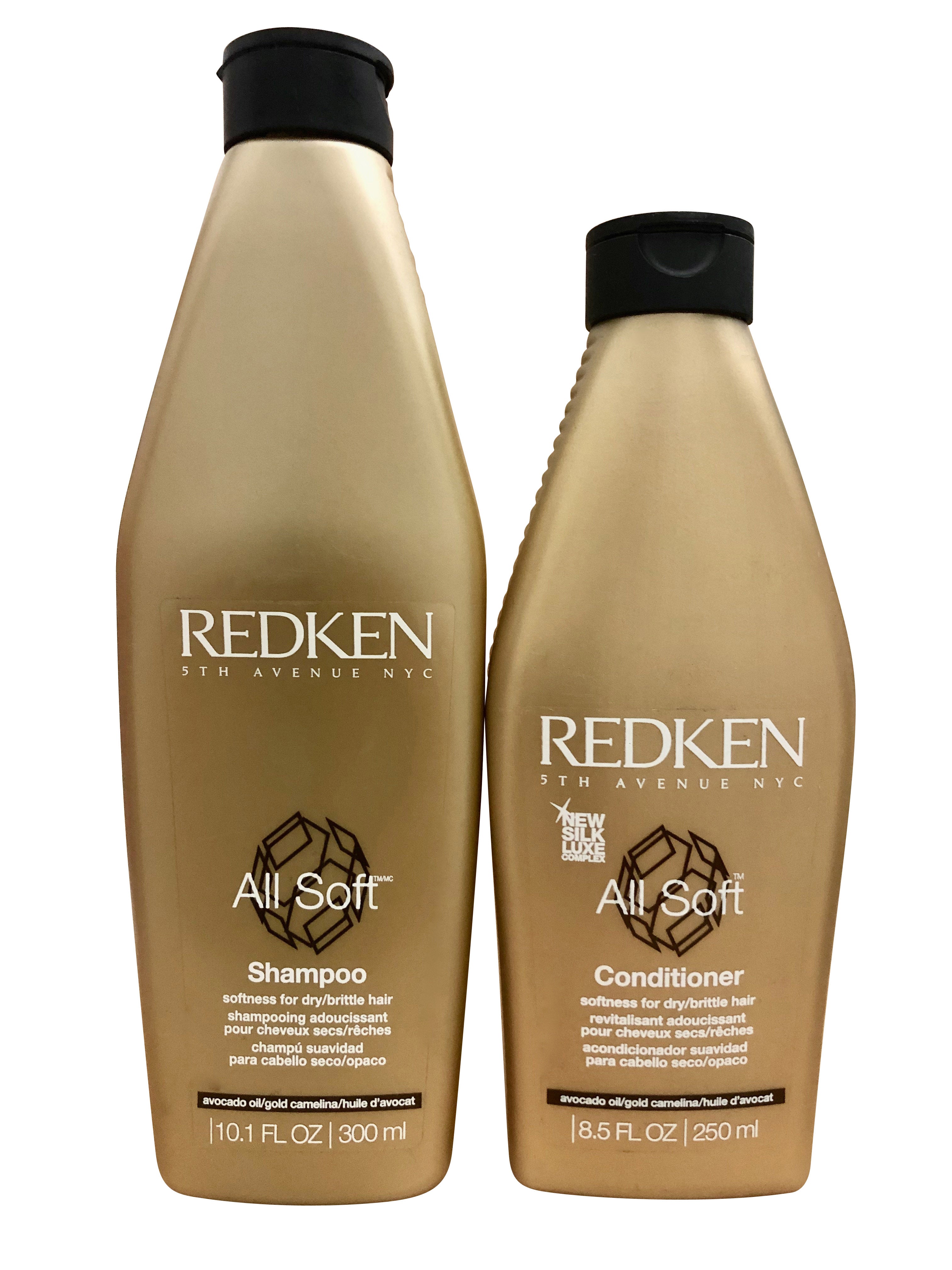 Redken All Soft Shampoo 10.1 OZ & Conditioner 8.5 OZ Set Dry & Brittle Hair