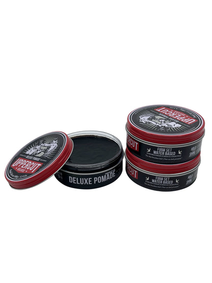 Uppercut Deluxe Pomade Strong Hold High Shine 3.5 OZ Set of 3