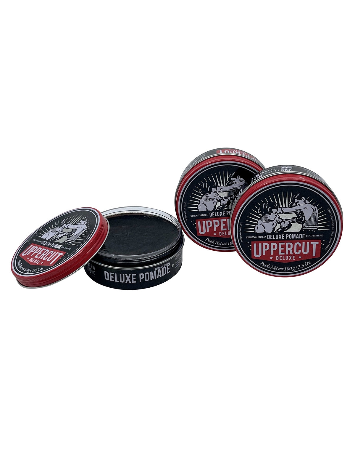 Uppercut Deluxe Pomade Strong Hold High Shine 3.5 OZ Set of 3